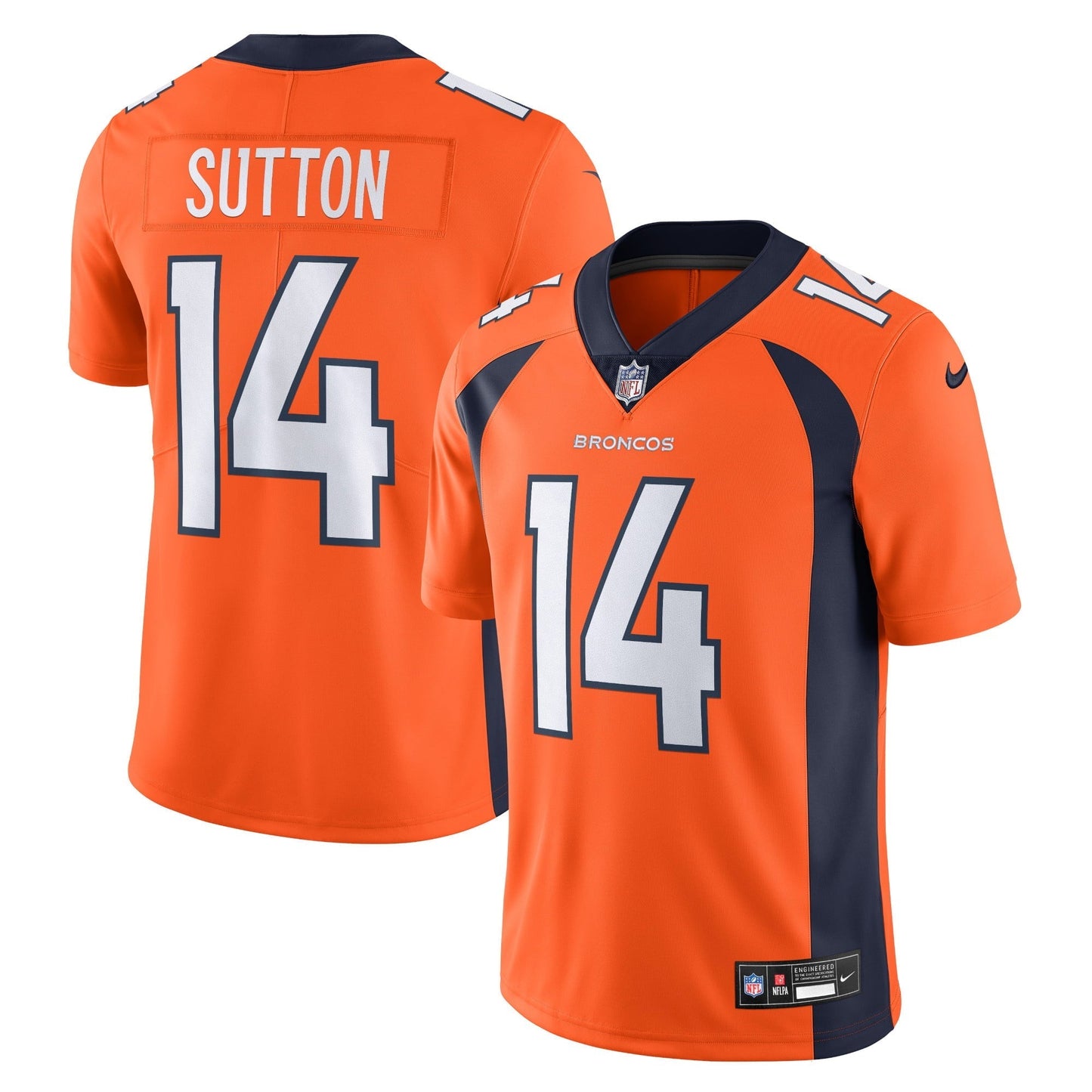 Men's Nike Courtland Sutton Orange Denver Broncos Vapor Untouchable Limited Jersey