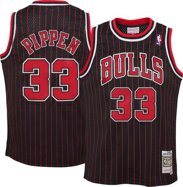 Youth Chicago Bulls Scottie Pippen Mitchell & Ness Black 1995-96 Hardwood Classics Swingman Jersey