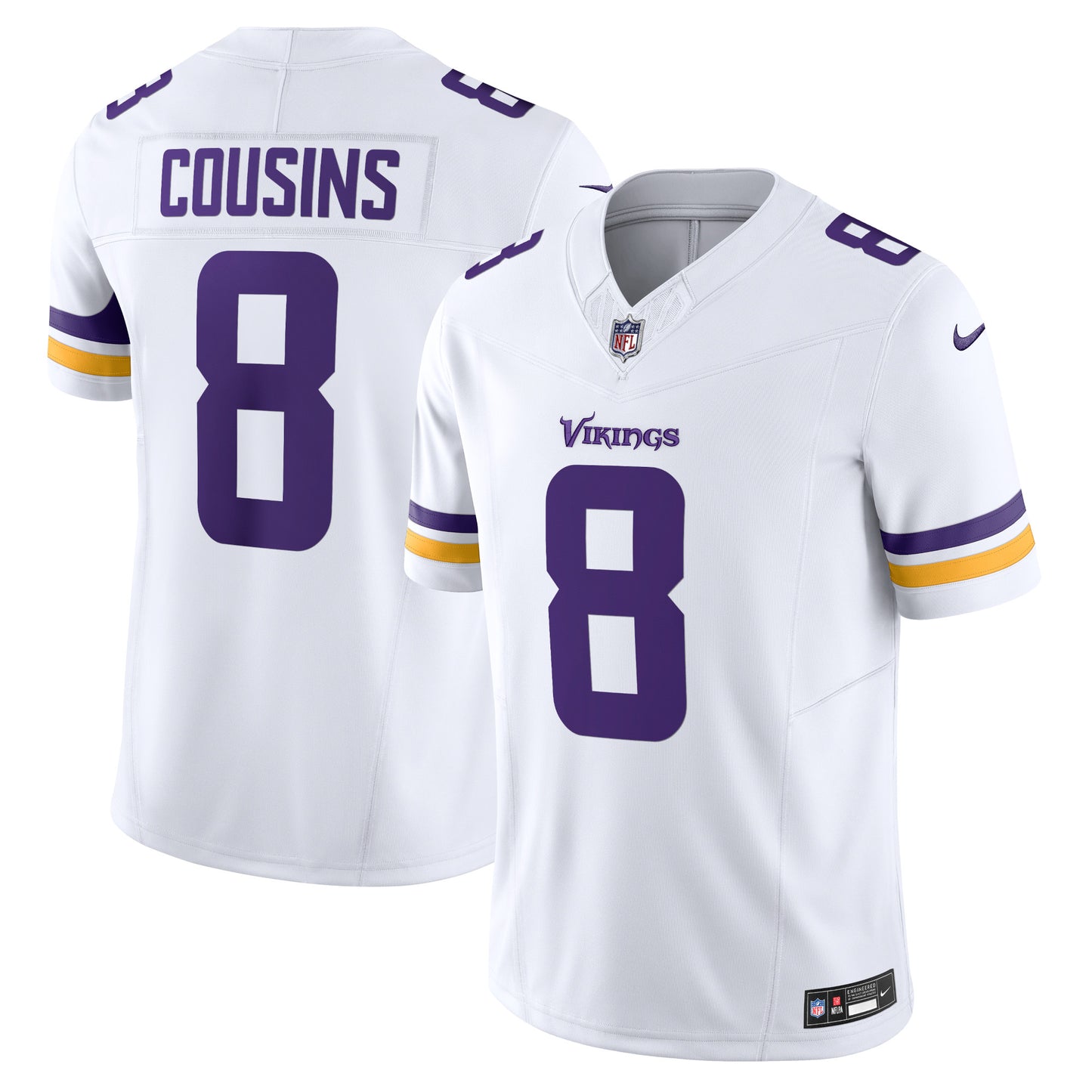 Kirk Cousins Minnesota Vikings Nike Vapor F.U.S.E. Limited Jersey - White
