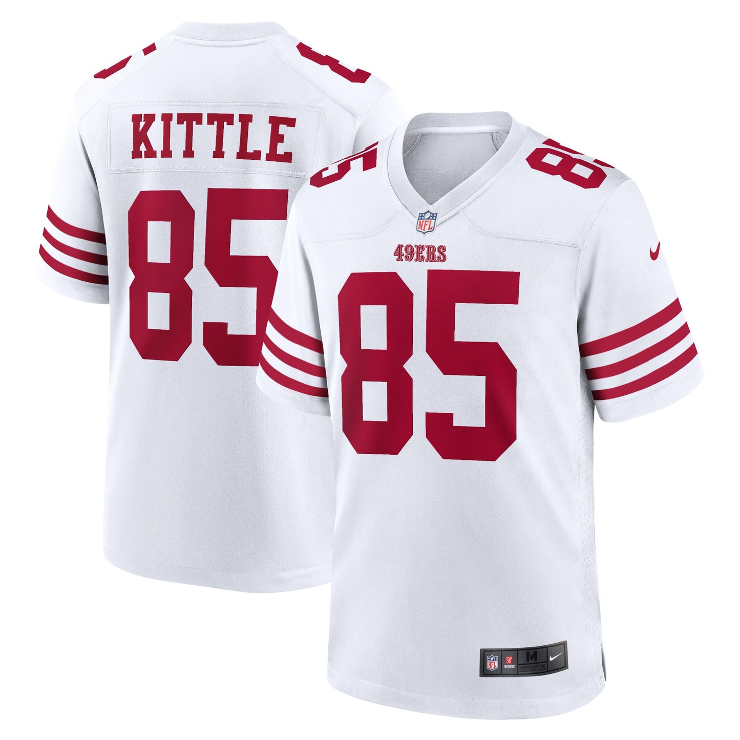 George Kittle San Francisco 49ers Nike Player Game Jersey - White