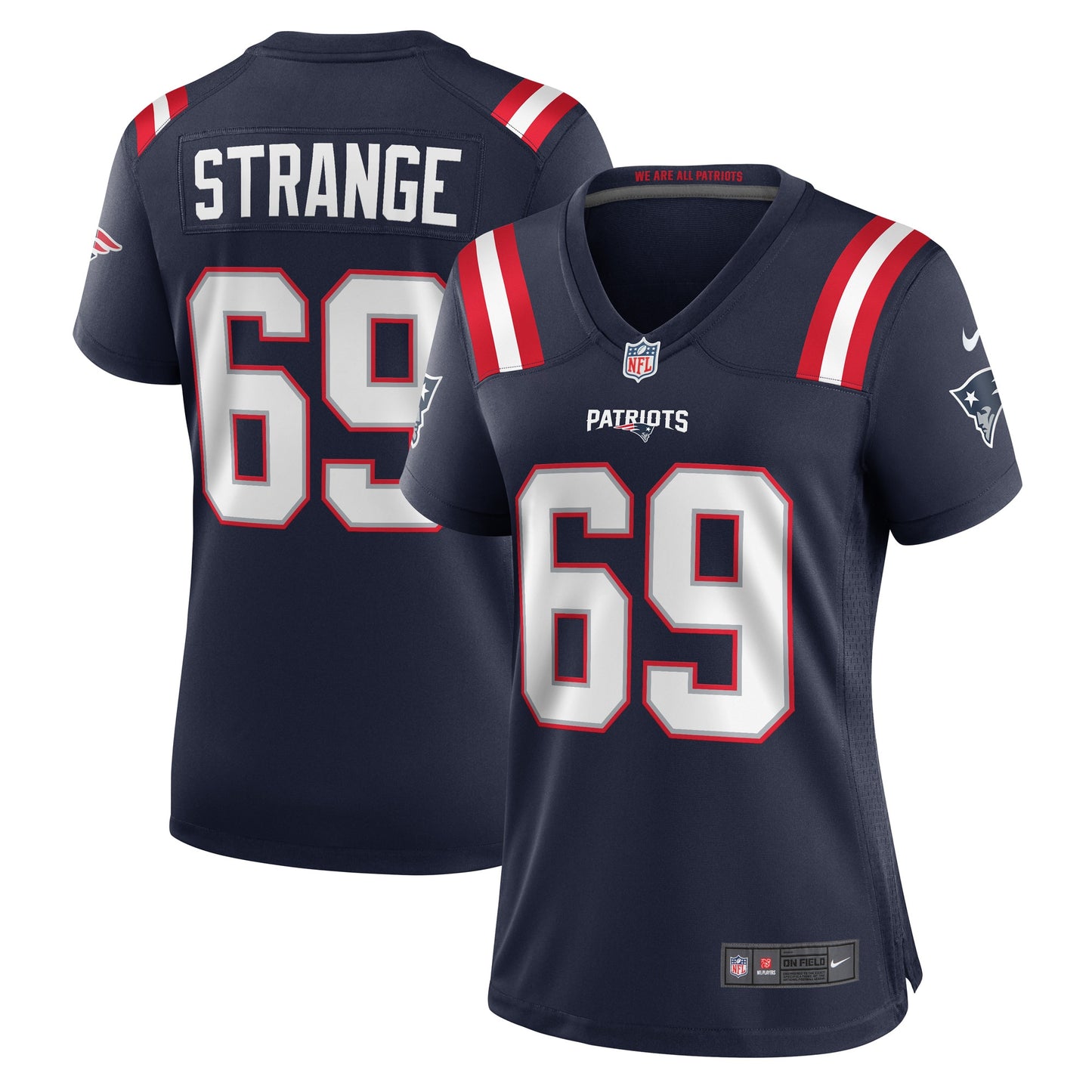 Cole Strange New England Patriots Nike Women's Game Player Jersey - Navy