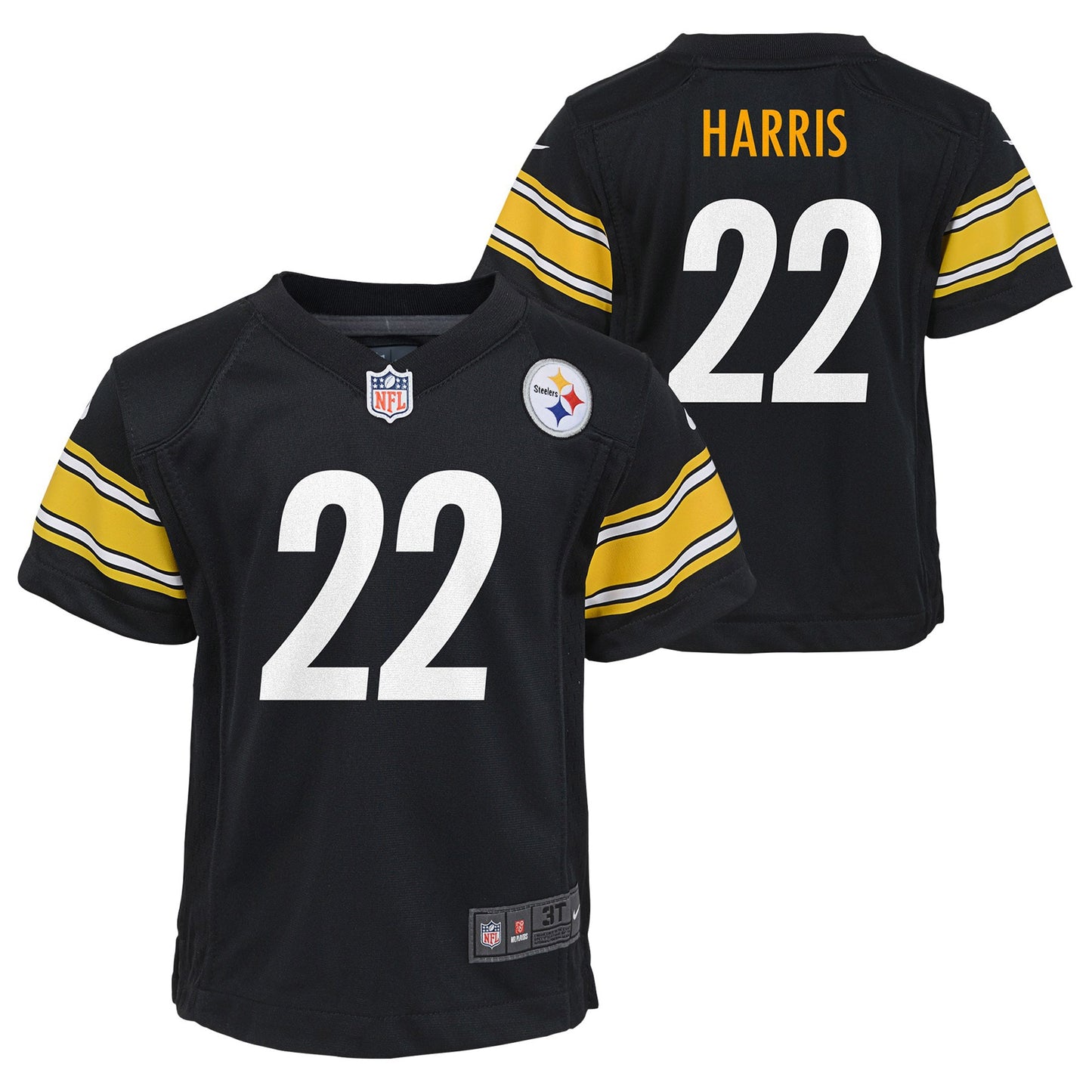 Najee Harris Pittsburgh Steelers Nike Toddler Game Jersey - Black