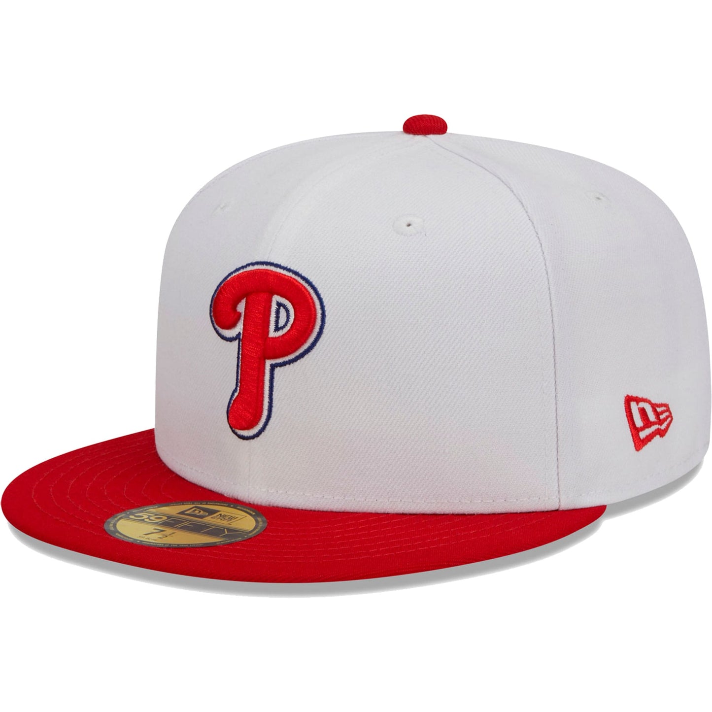Philadelphia Phillies New Era Optic 59FIFTY Fitted Hat - White/Red