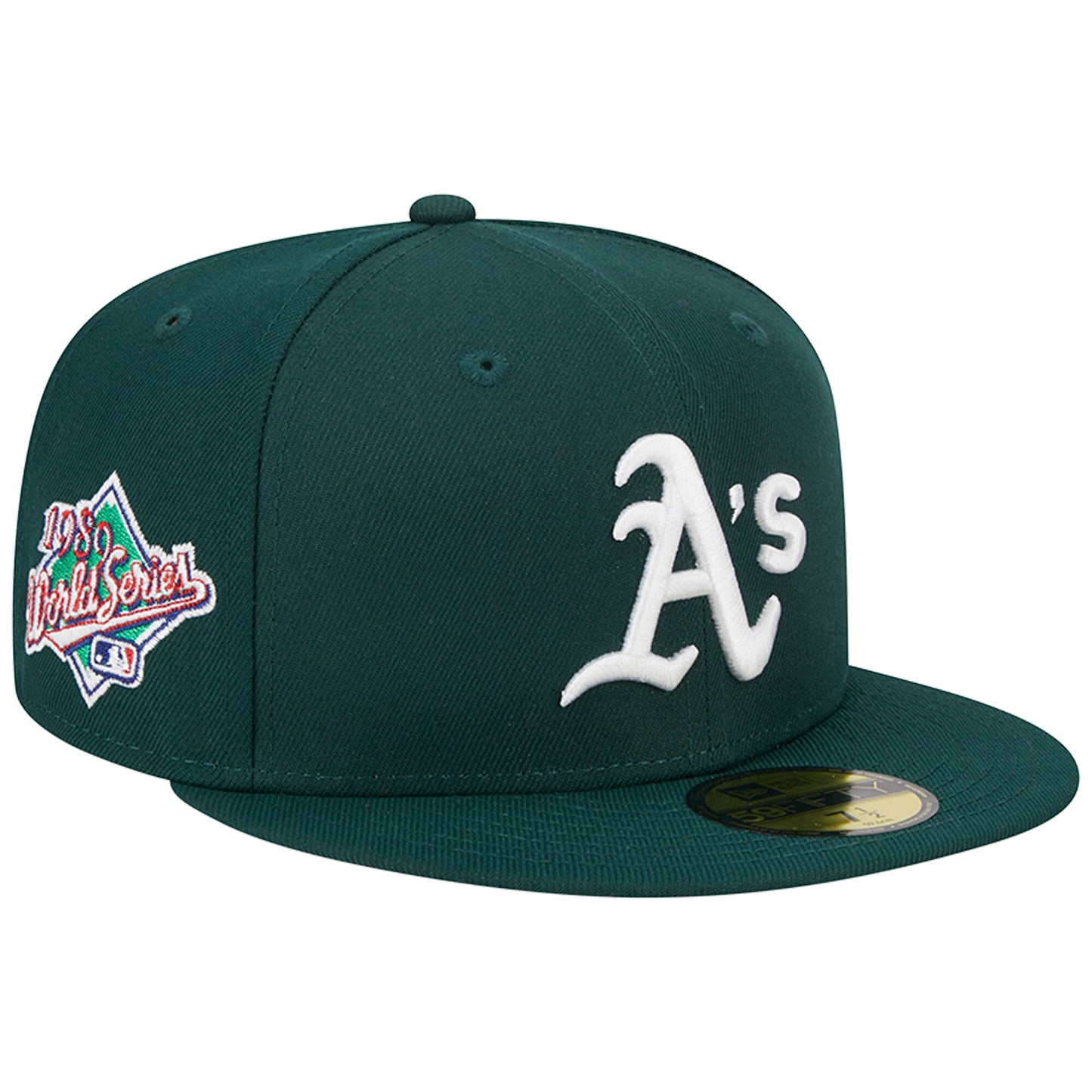 Oakland Athletics New Era 1989 World Series Team Color 59FIFTY Fitted Hat - Green