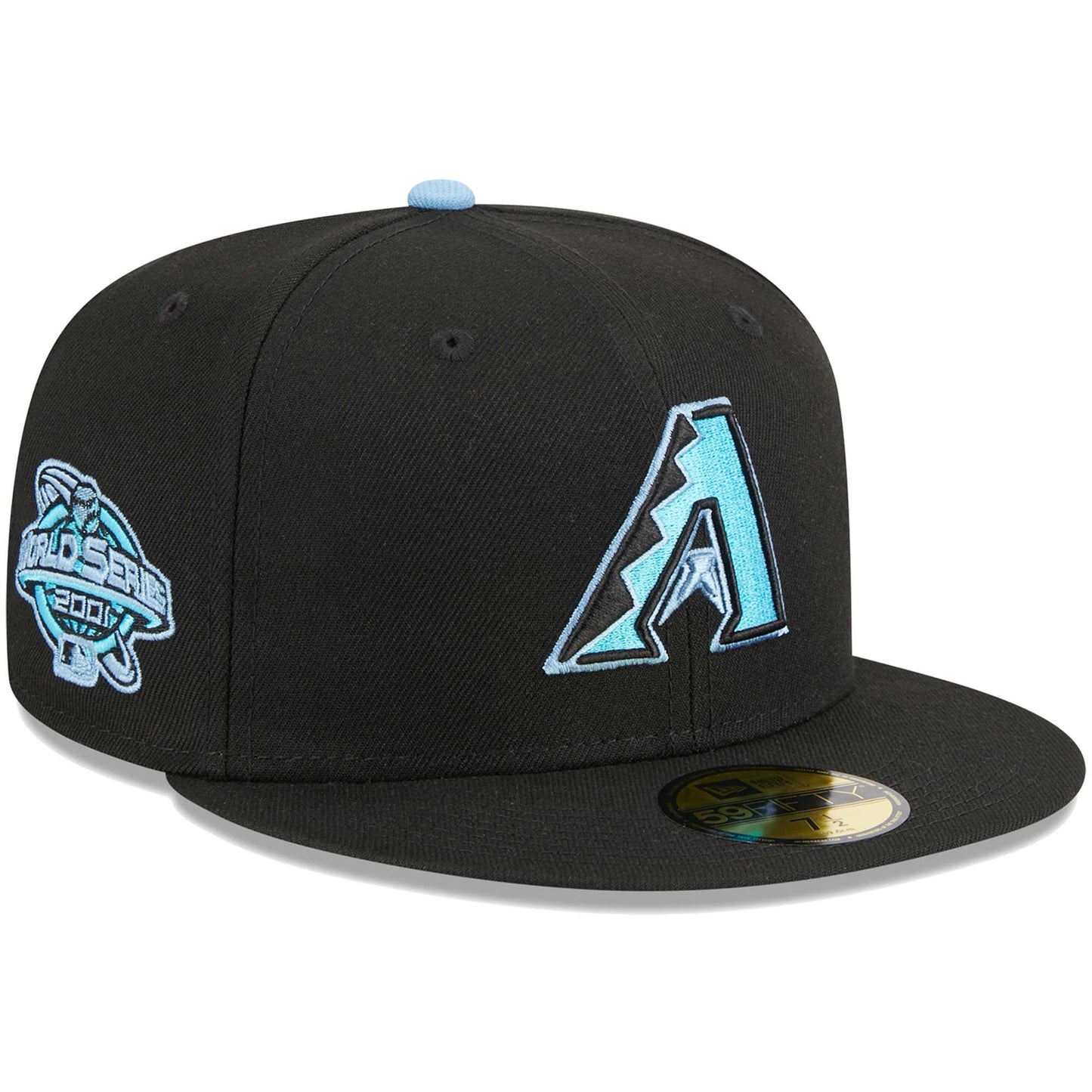 Arizona Diamondbacks New Era Pastel Undervisor 59FIFTY Fitted Hat - Black