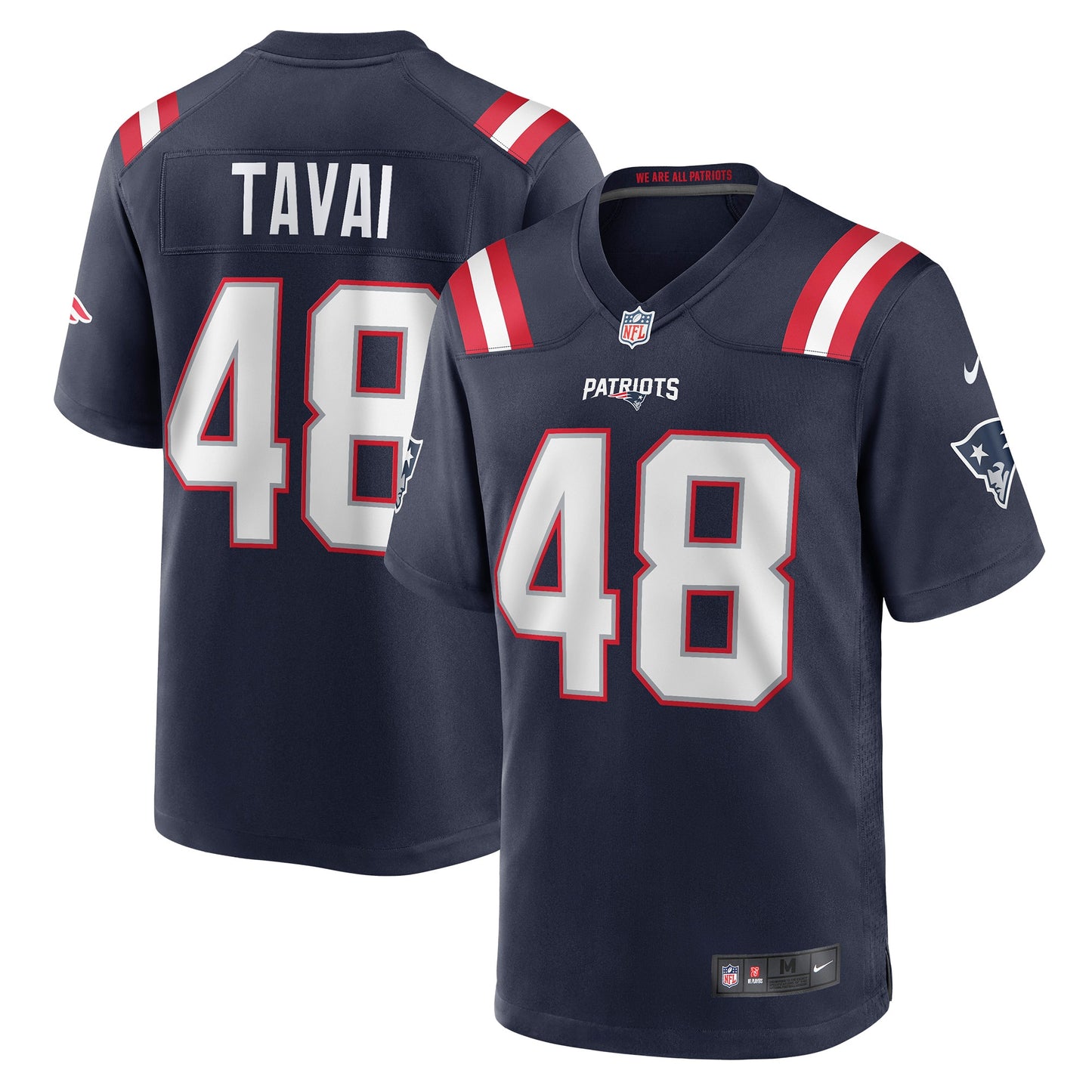 Jahlani Tavai New England Patriots Nike Game Player Jersey - Navy