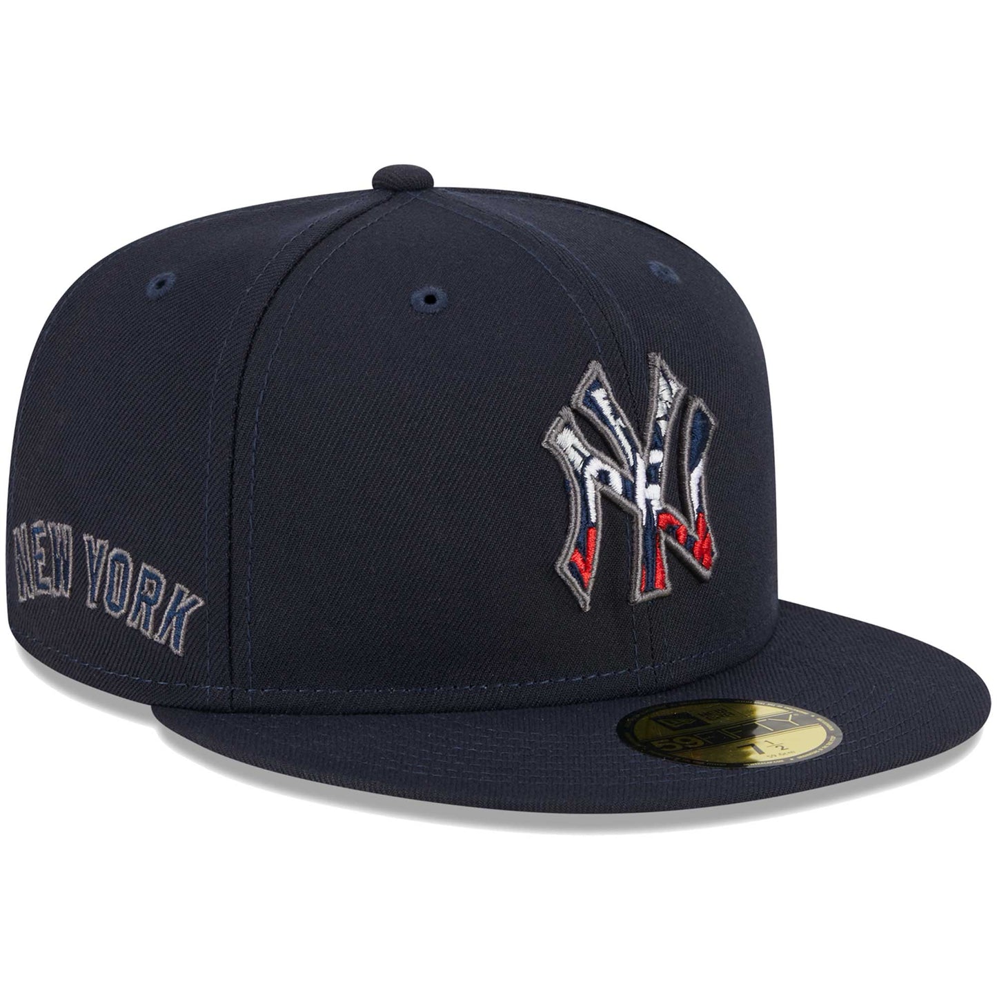 New York Yankees New Era Script Fill 59FIFTY Fitted Hat - Navy