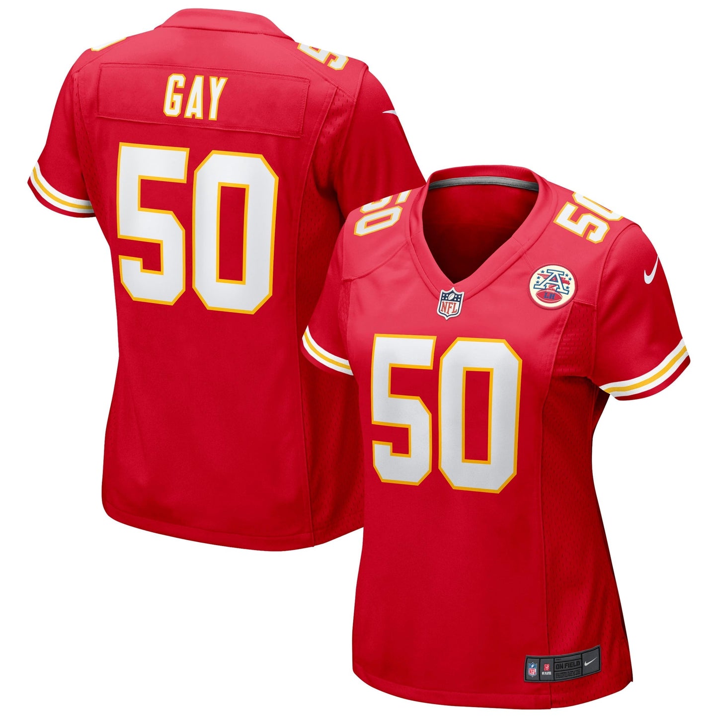 Women's Nike Willie Gay Red Kansas City Chiefs Game Jersey