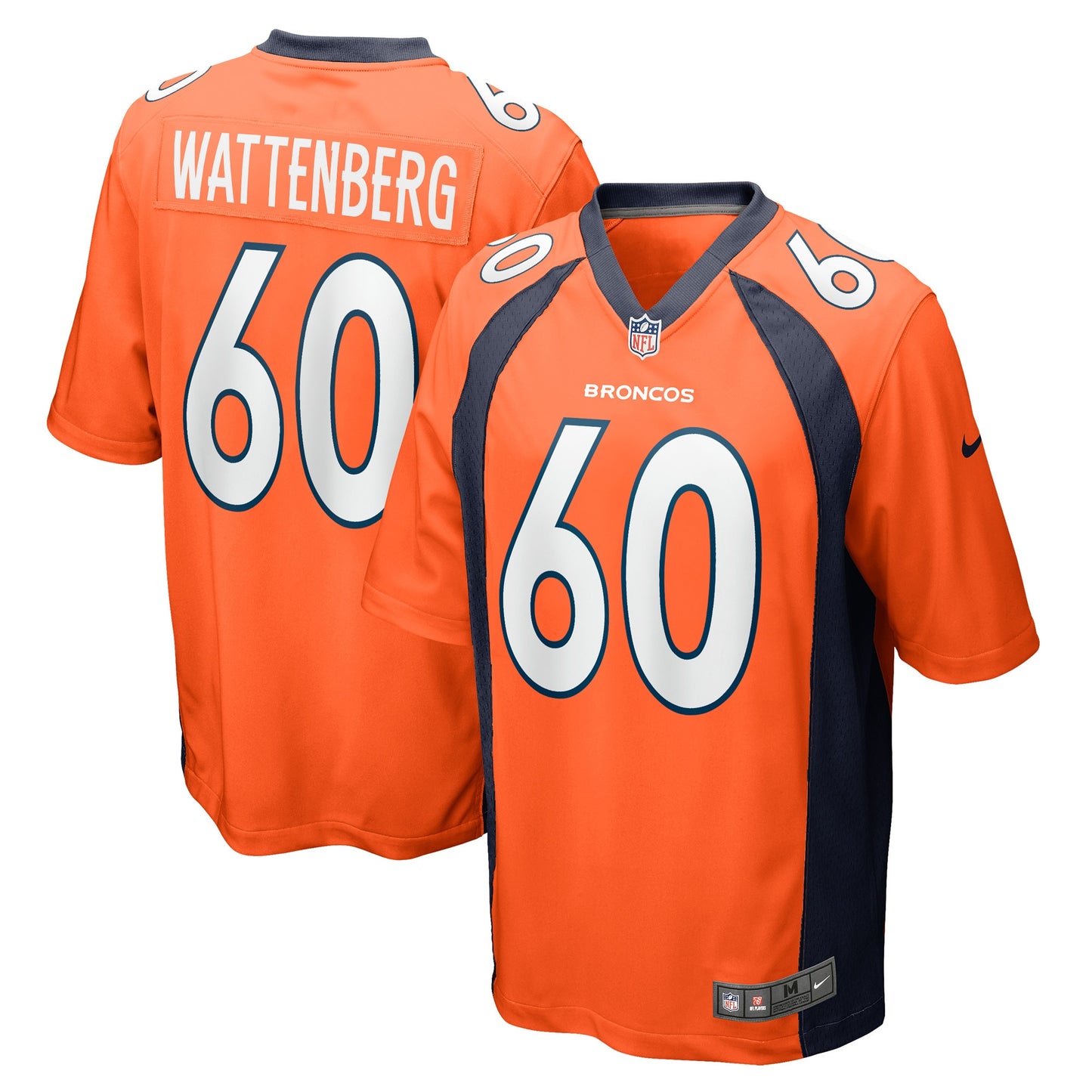 Luke Wattenberg Denver Broncos Nike Game Player Jersey - Orange