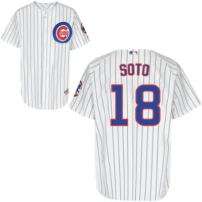Mens Majestic Chicago Cubs Geovany Soto Home White Authentic Jersey