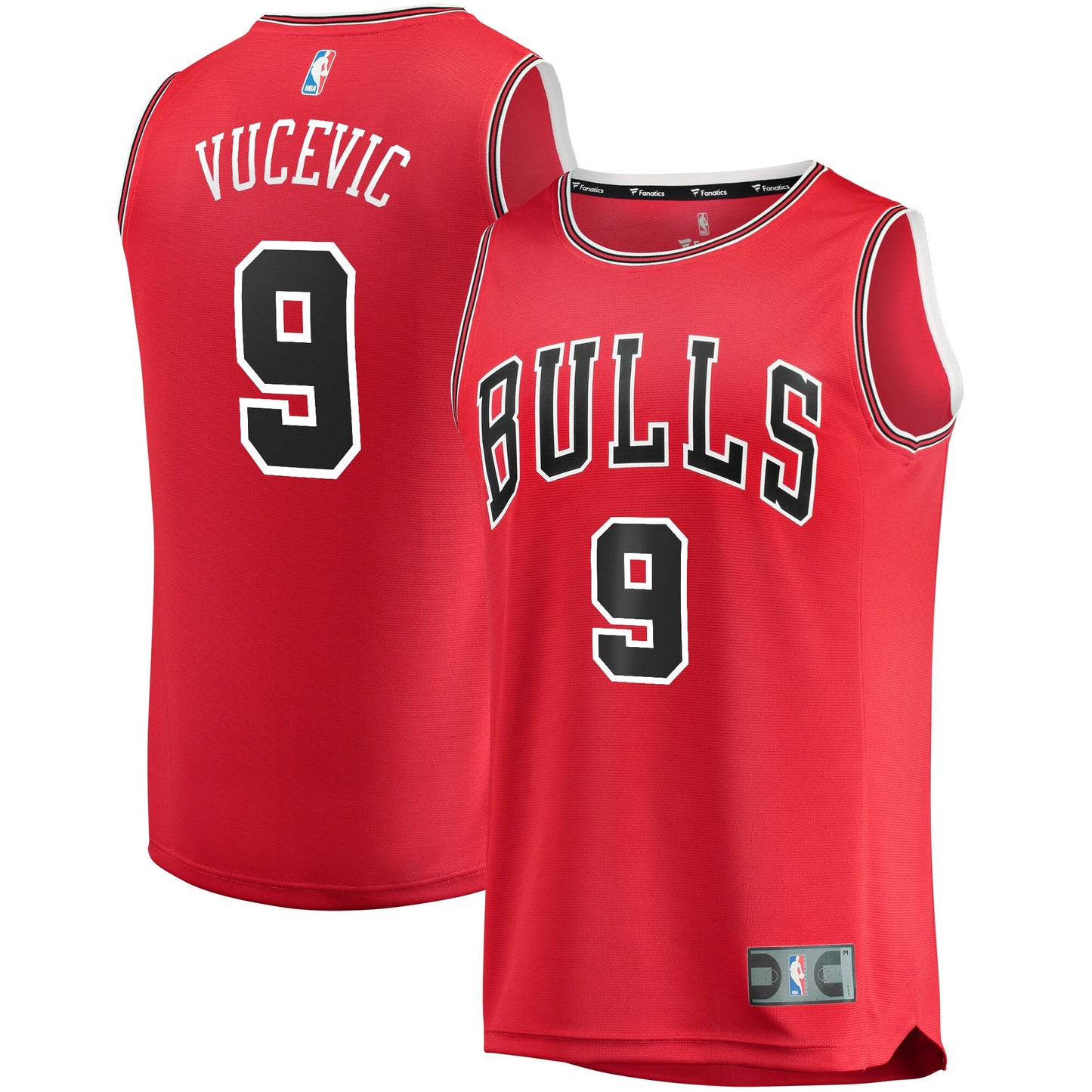 Nikola Vucevic Chicago Bulls Fanatics Branded 2020/21 Fast Break Road Replica Jersey - Icon Edition - Red