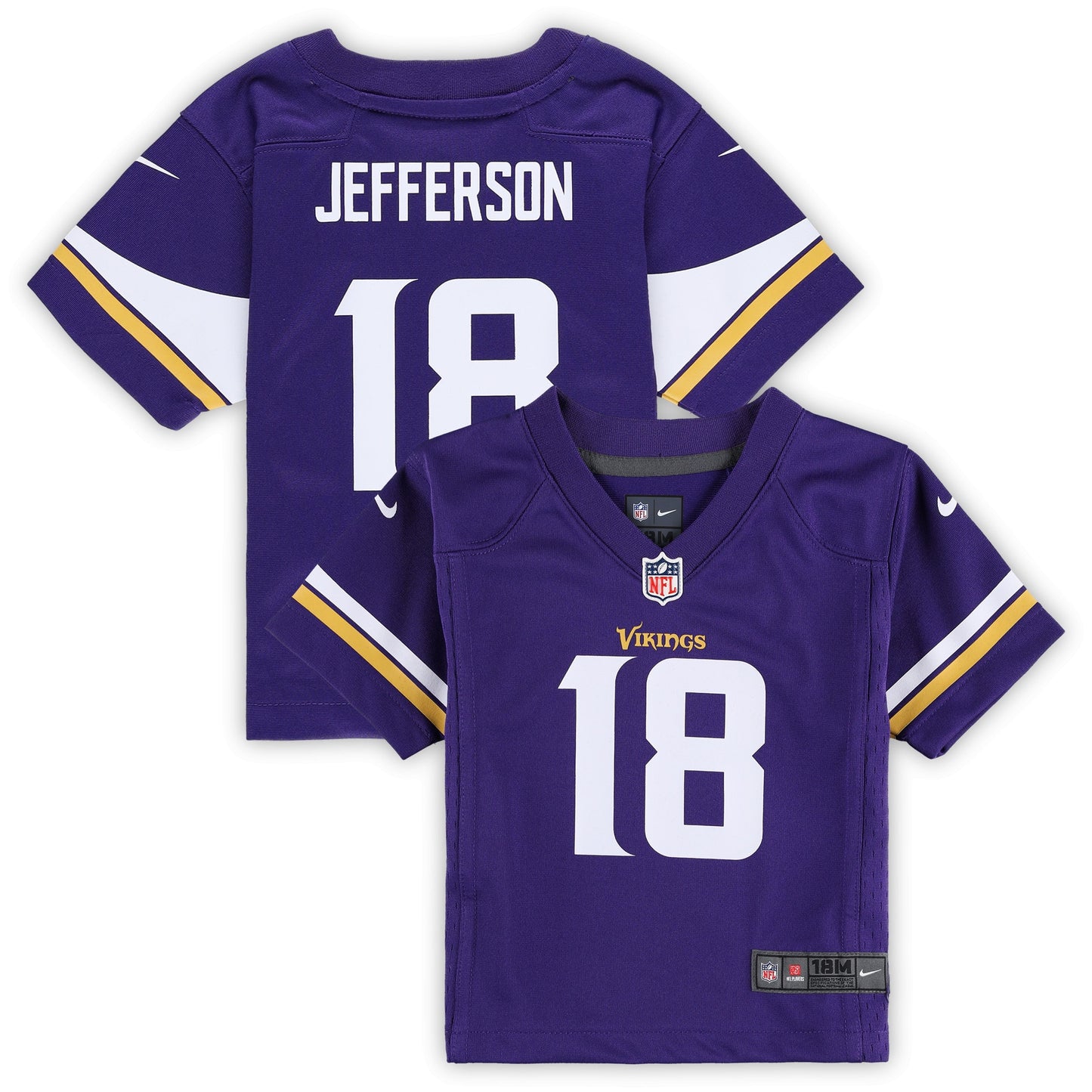 Justin Jefferson Minnesota Vikings Nike Infant Player Game Jersey - Purple