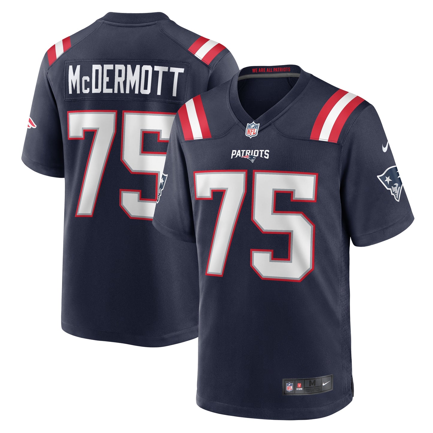 Conor McDermott New England Patriots Nike Home Game Player Jersey - Navy