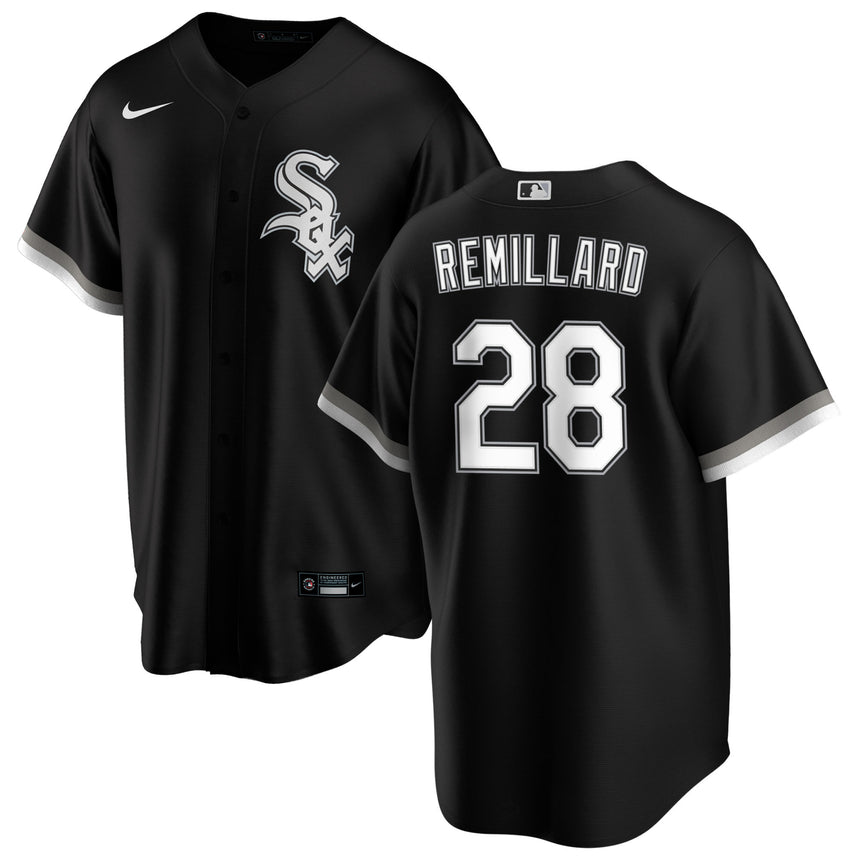 Men's Chicago White Sox Zach Remillard Black Alternate Premium Replica Jersey