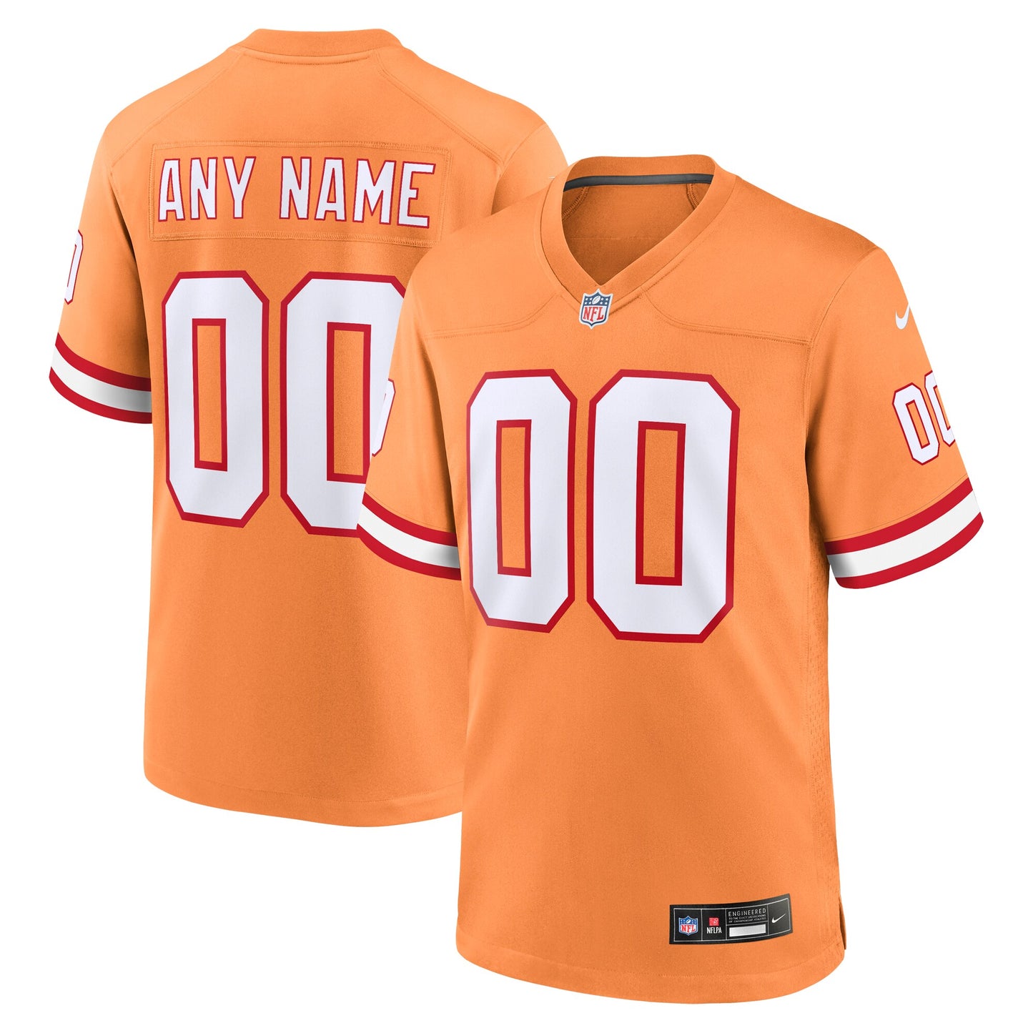 Tampa Bay Buccaneers Nike Custom Throwback Game Jersey - Orange