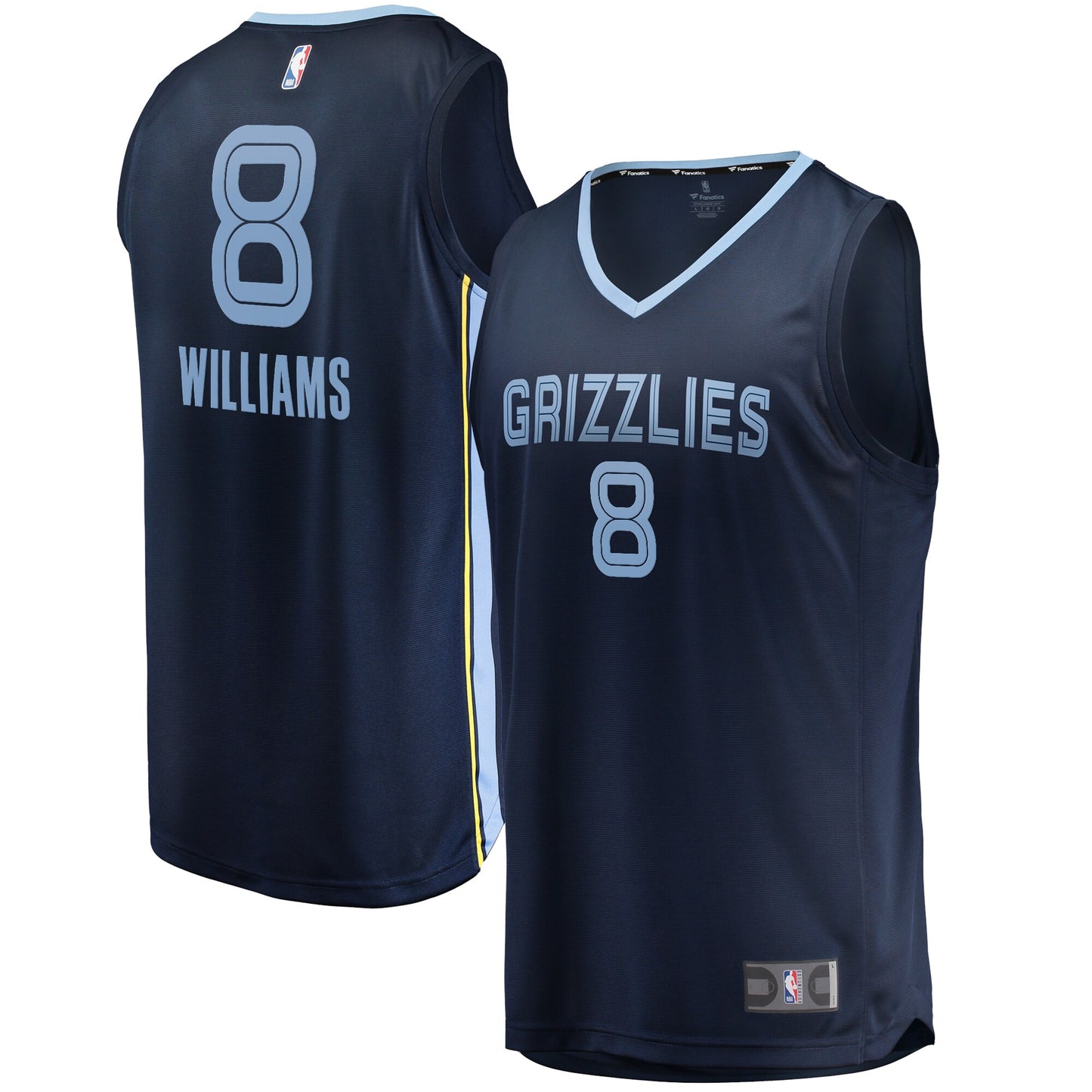 Memphis Grizzlies Fanatics Branded Ziaire Williams Fast Break Replica Jersey Navy - Icon Edition