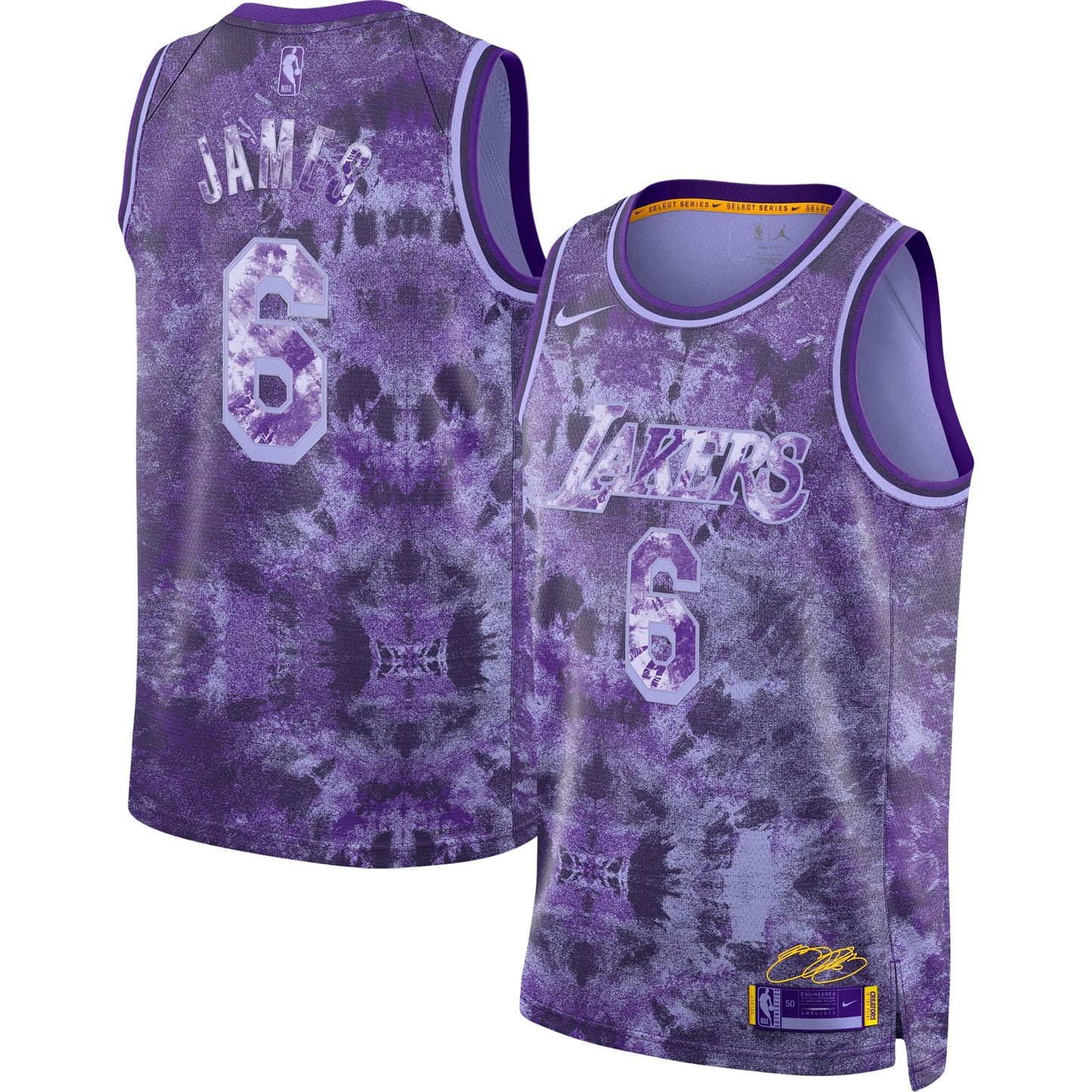 LeBron James Los Angeles Lakers Nike Unisex Select Series Swingman Jersey - Purple