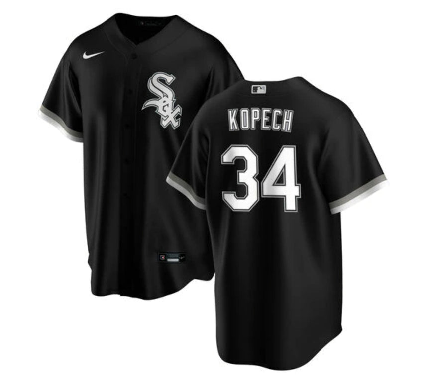 Men's Michael Kopech Chicago White Sox Black Alternate Premium Replica Jersey