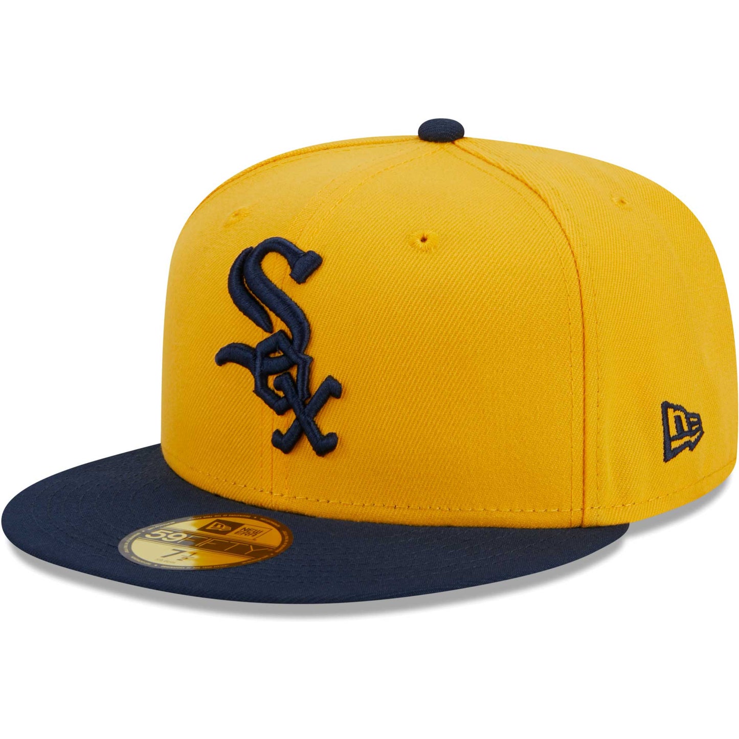 Chicago White Sox New Era Two-Tone Color Pack 59FIFTY Fitted Hat - Gold