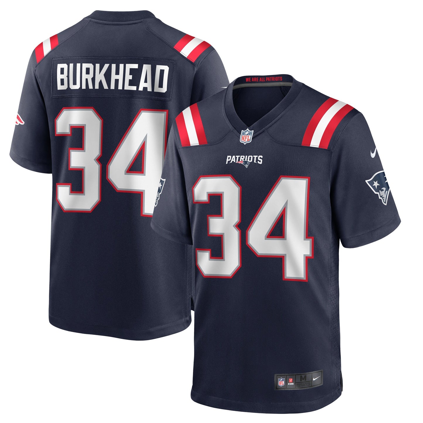 Rex Burkhead New England Patriots Nike Game Jersey - Navy