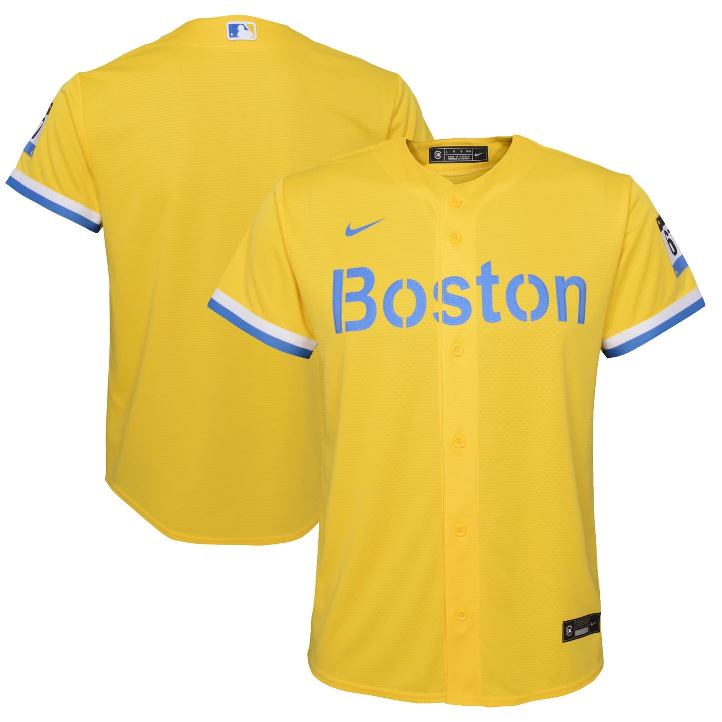 Boston Red Sox Nike Youth City Connect Replica Team Jersey - Gold/Light Blue