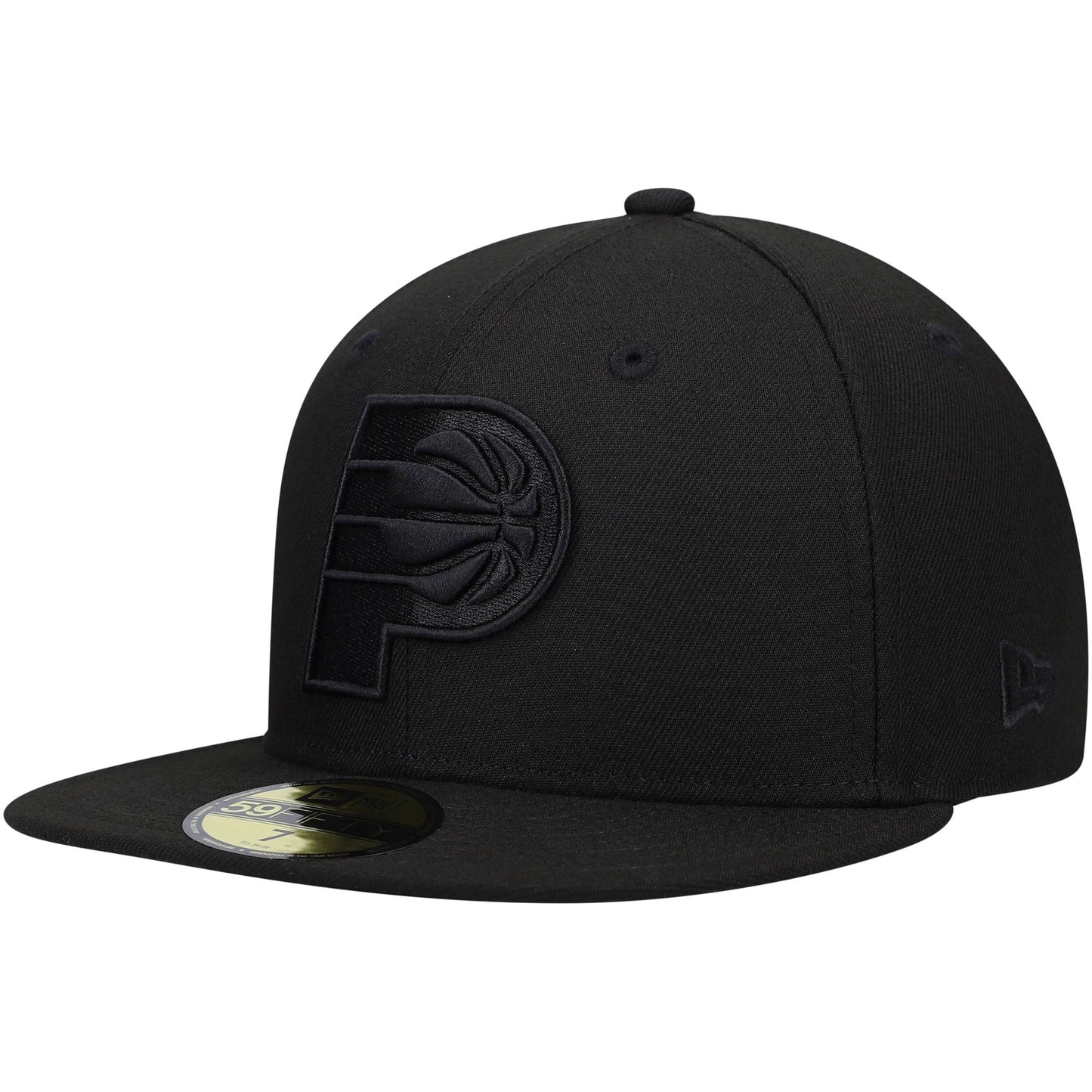 Indiana Pacers New Era Black On Black 59FIFTY Fitted Hat