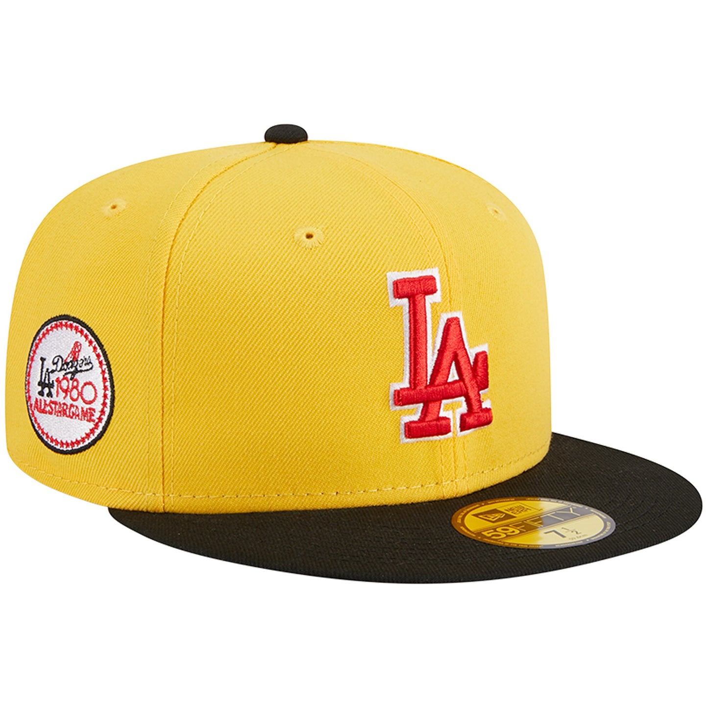 Los Angeles Dodgers New Era Grilled 59FIFTY Fitted Hat - Yellow/Black