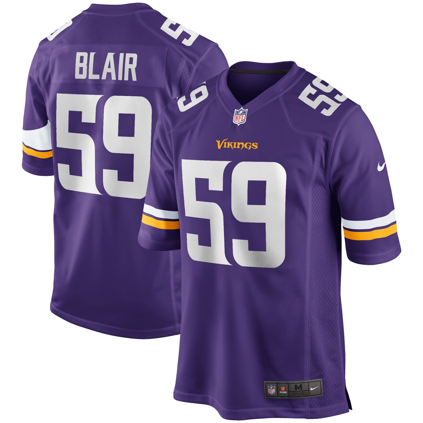 Matt Blair Minnesota Vikings Nike Game Retired Player Jersey - Purple
