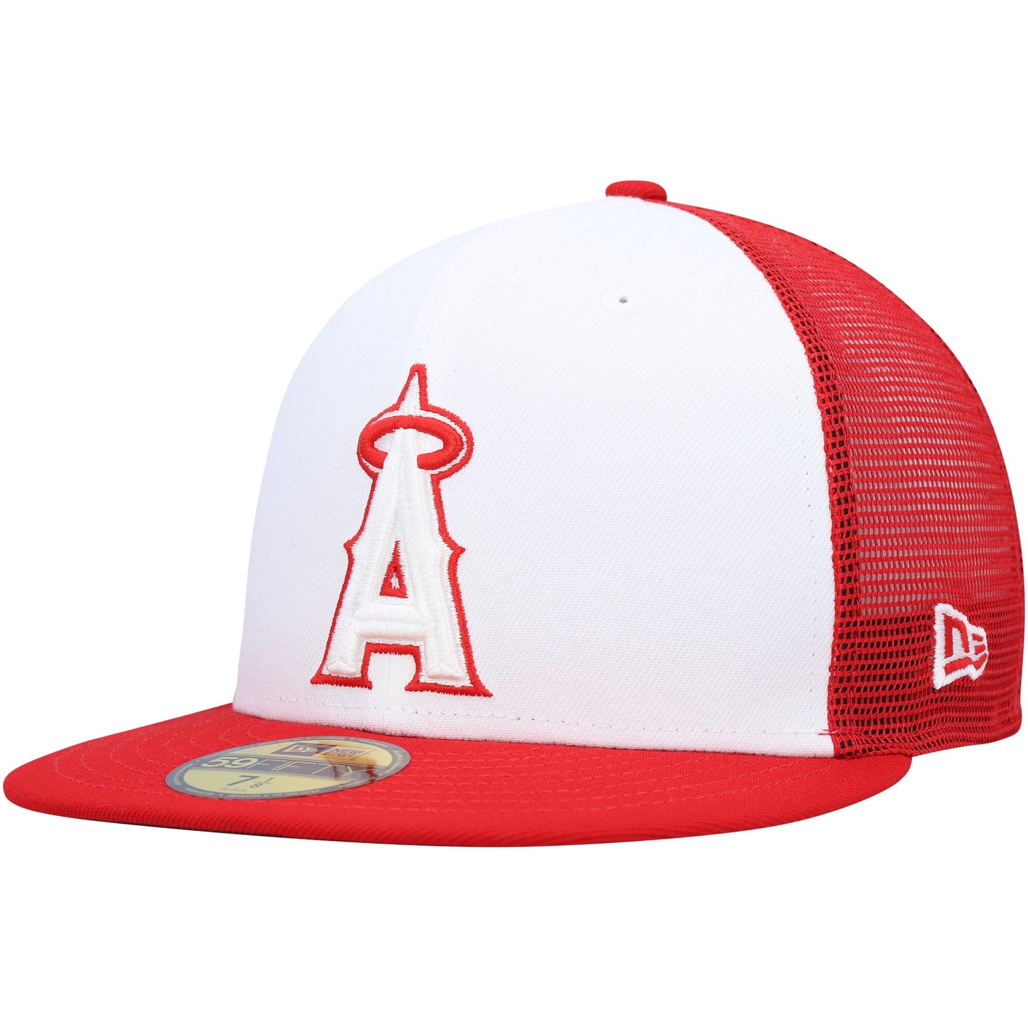 Los Angeles Angels New Era 2023 On-Field Batting Practice 59FIFTY Fitted Hat - White/Red