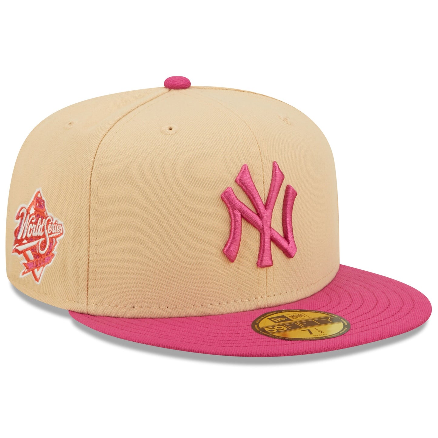 New York Yankees New Era 1999 World Series Mango Passion 59FIFTY Fitted Hat - Orange/Pink