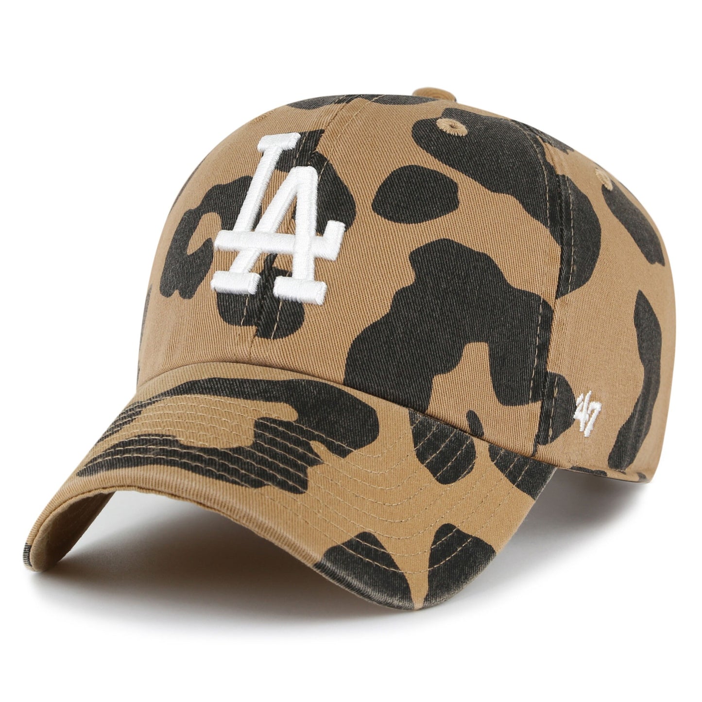 Los Angeles Dodgers '47 Women's Rosette Clean Up Adjustable Hat - Brown