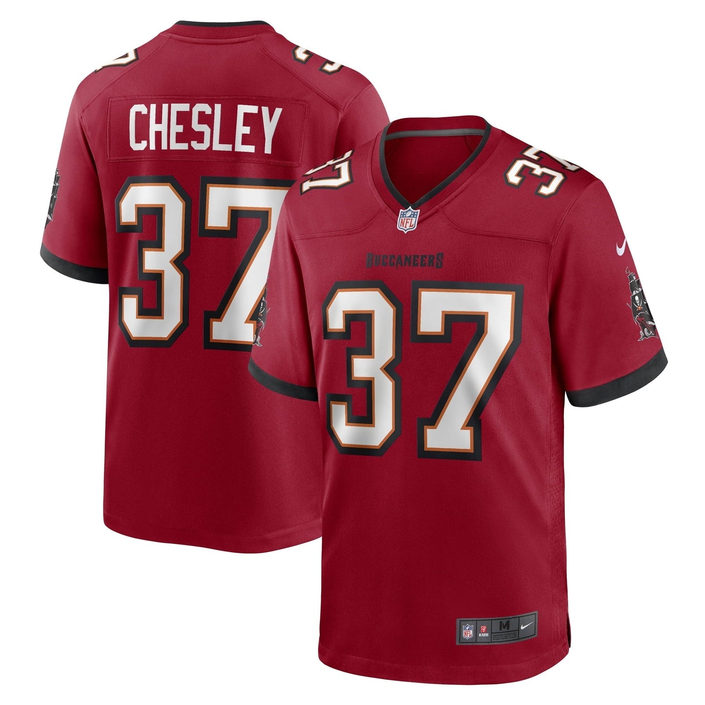 Men's Nike Anthony Chesley Red Tampa Bay Buccaneers Game Player Jersey