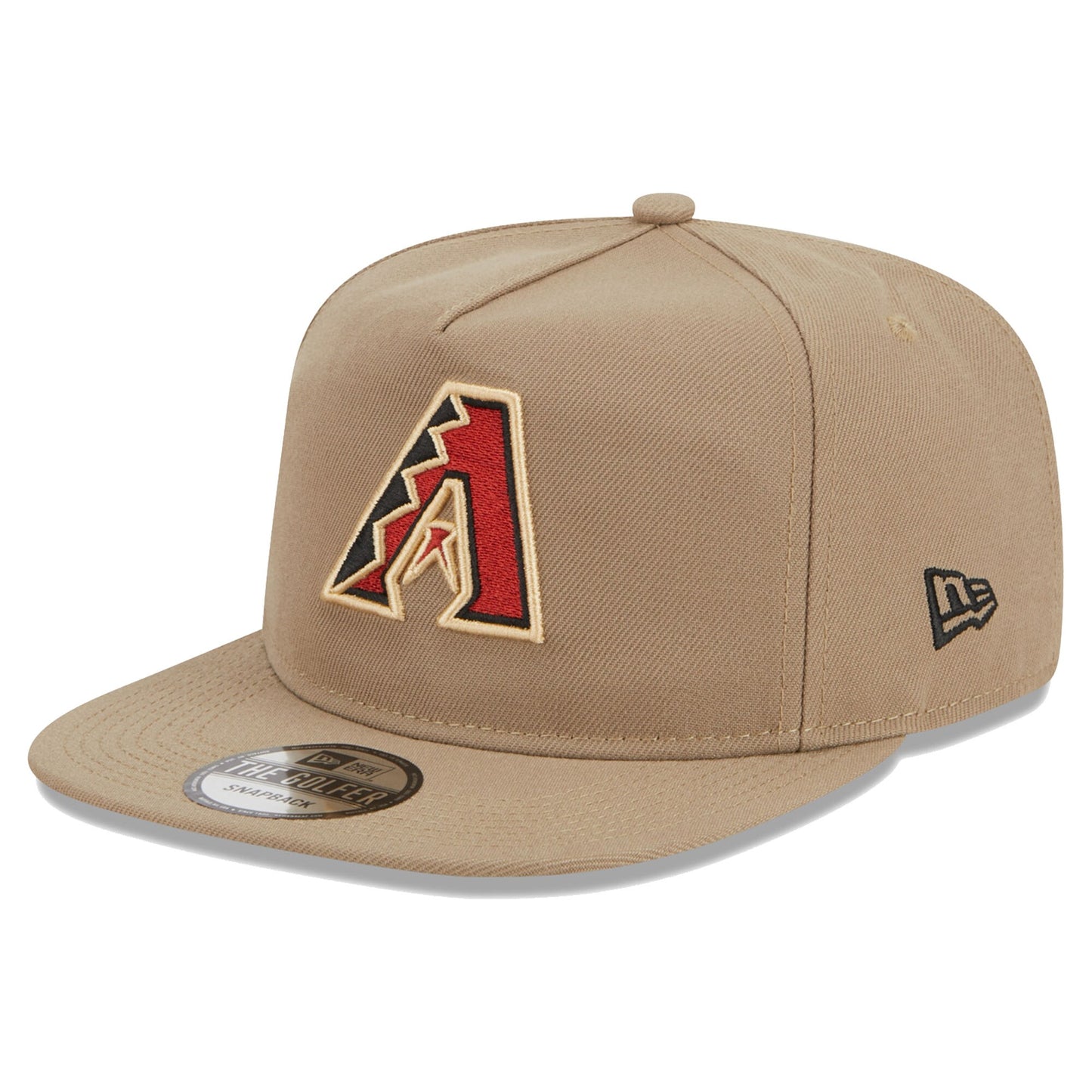 Arizona Diamondbacks New Era Golfer Adjustable Hat - Khaki