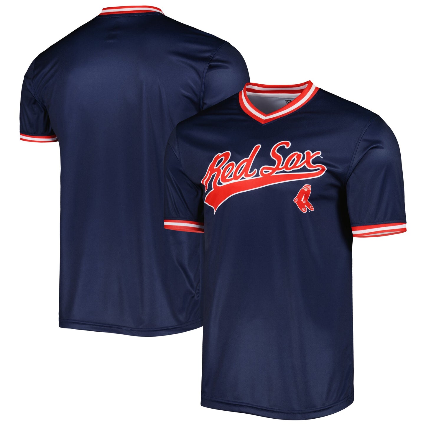 Boston Red Sox Stitches Cooperstown Collection Team Jersey - Navy
