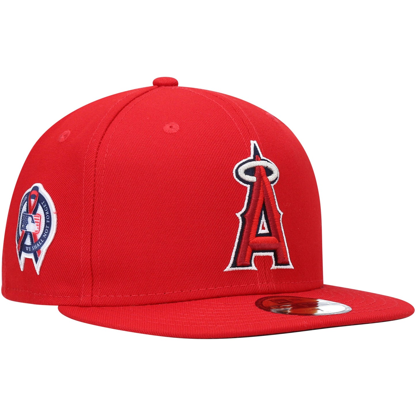 Los Angeles Angels New Era 9/11 Memorial Side Patch 59FIFTY Fitted Hat - Red