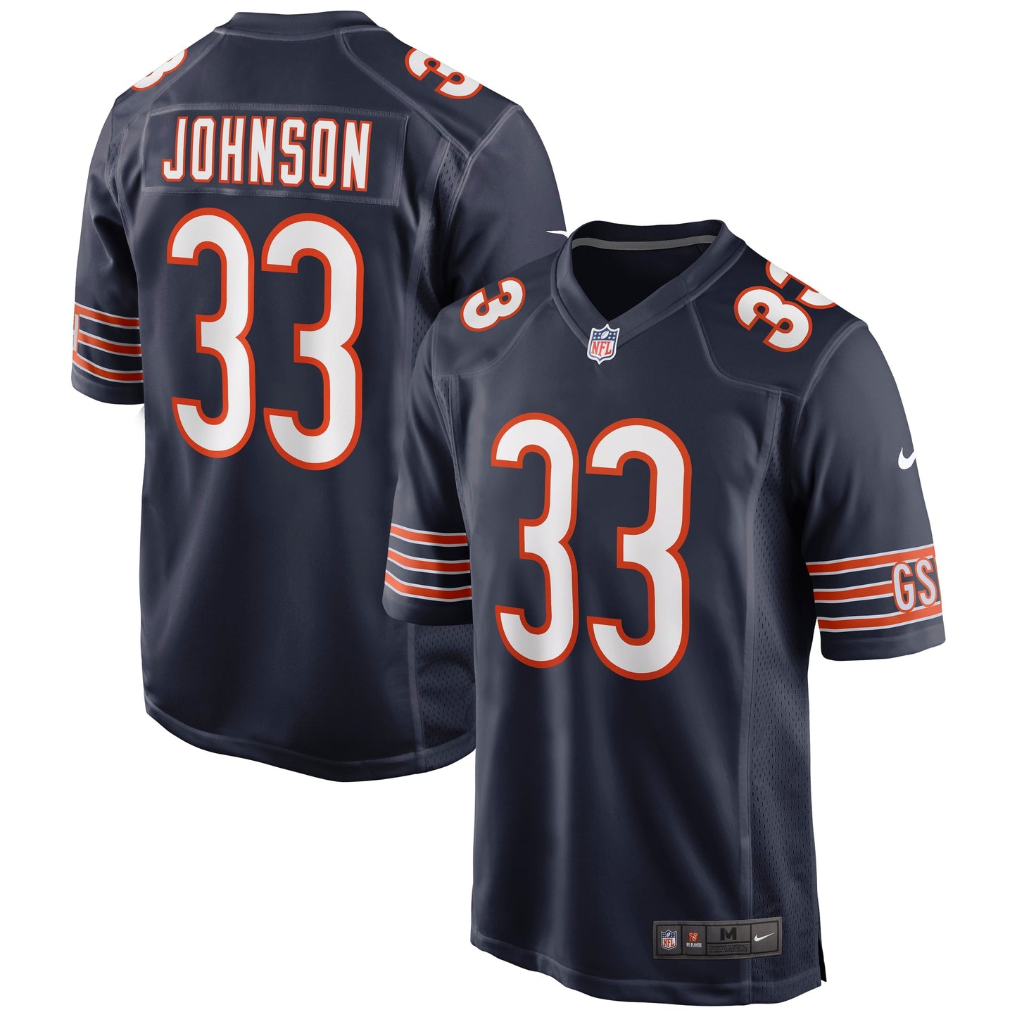 Men's Nike Jaylon Johnson Navy Chicago Bears Game Jersey