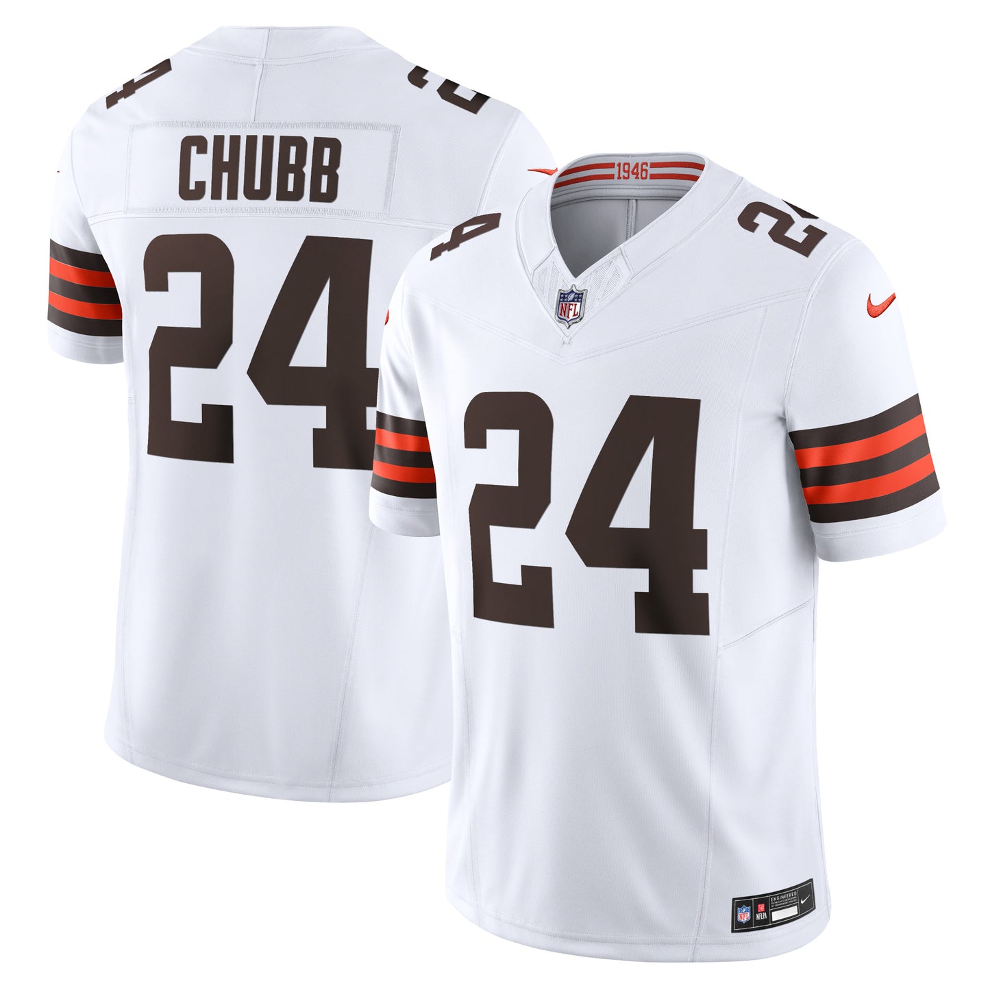 Nick Chubb Cleveland Browns Nike Vapor F.U.S.E. Limited Jersey - White