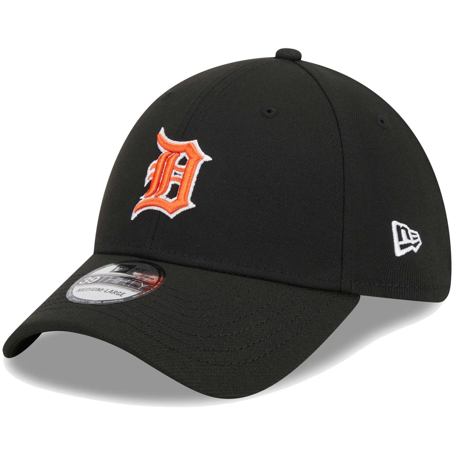 Detroit Tigers New Era Logo 39THIRTY Flex Hat - Black