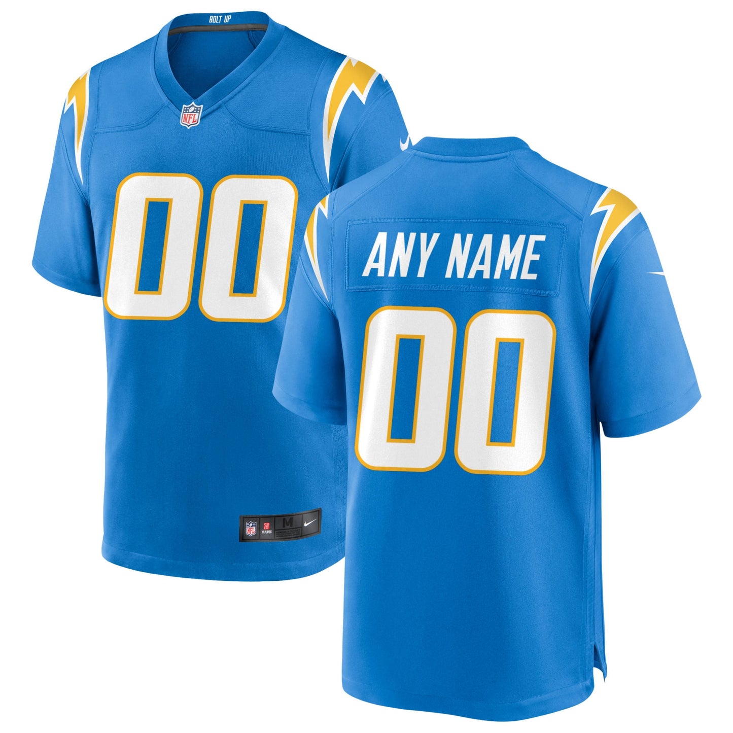 Los Angeles Chargers Nike Custom Game Jersey - Powder Blue