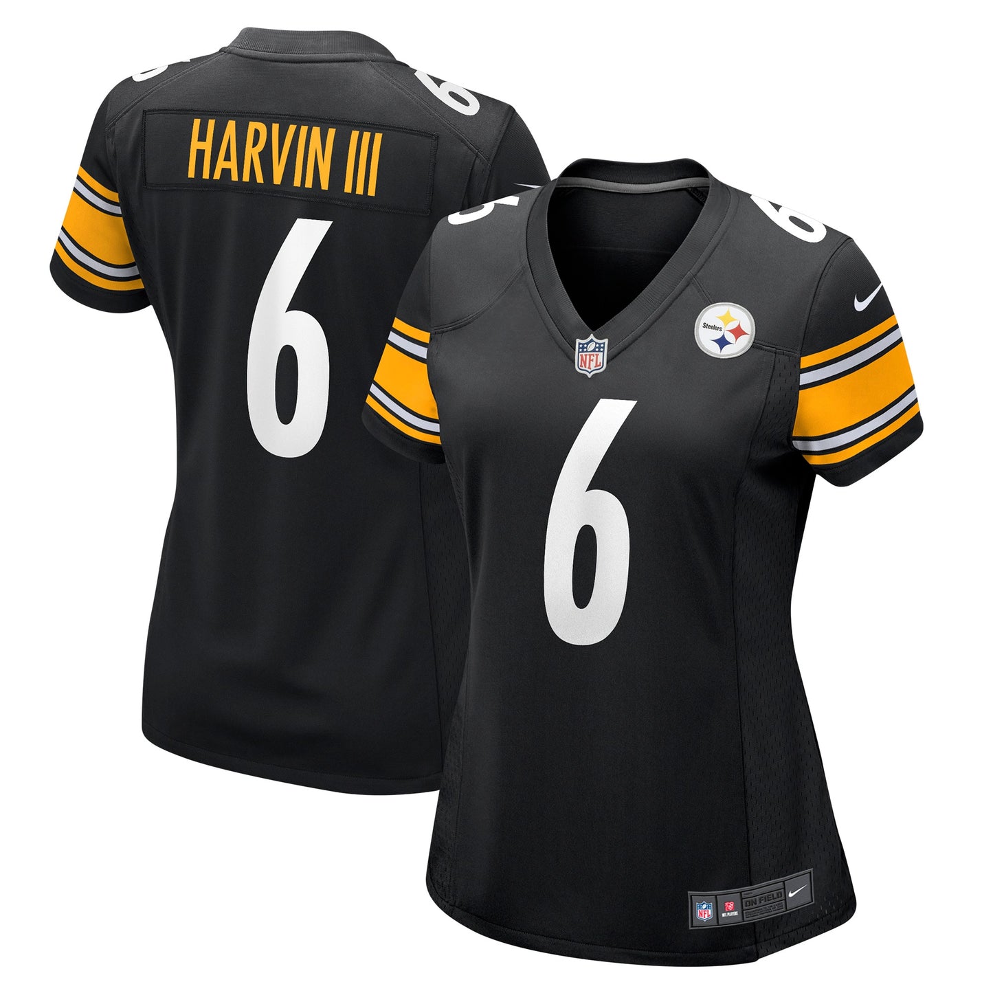 Pressley Harvin III Pittsburgh Steelers Nike Women's Game Jersey - Black