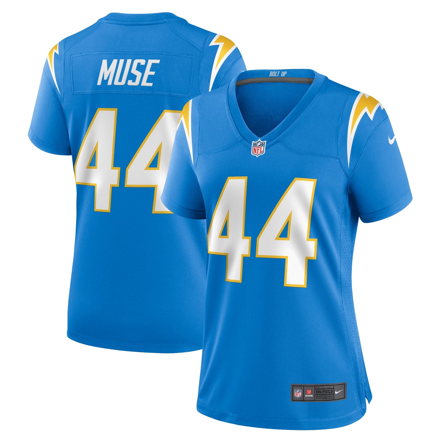 Tanner Muse Los Angeles Chargers Nike Women's Team Game Jersey - Powder Blue