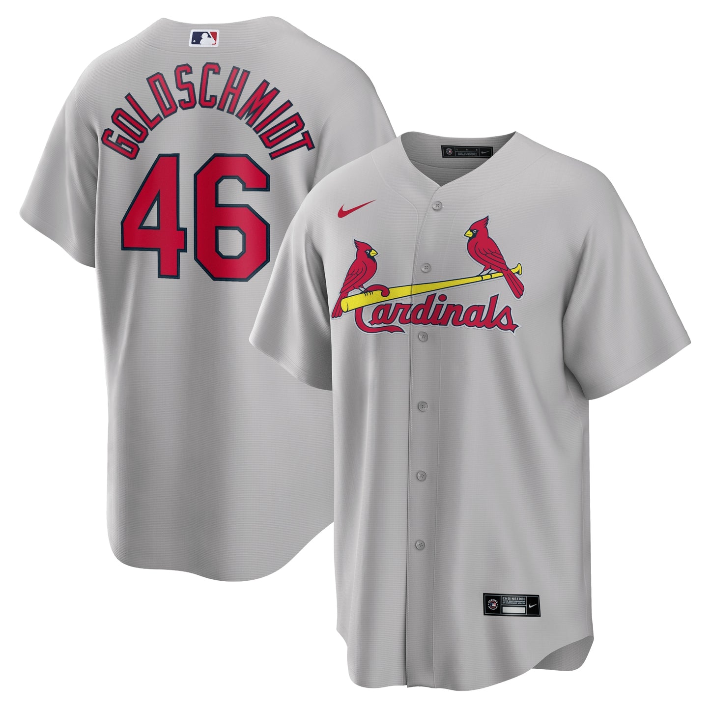 Paul Goldschmidt St. Louis Cardinals Nike Road Replica Player Name Jersey - Gray