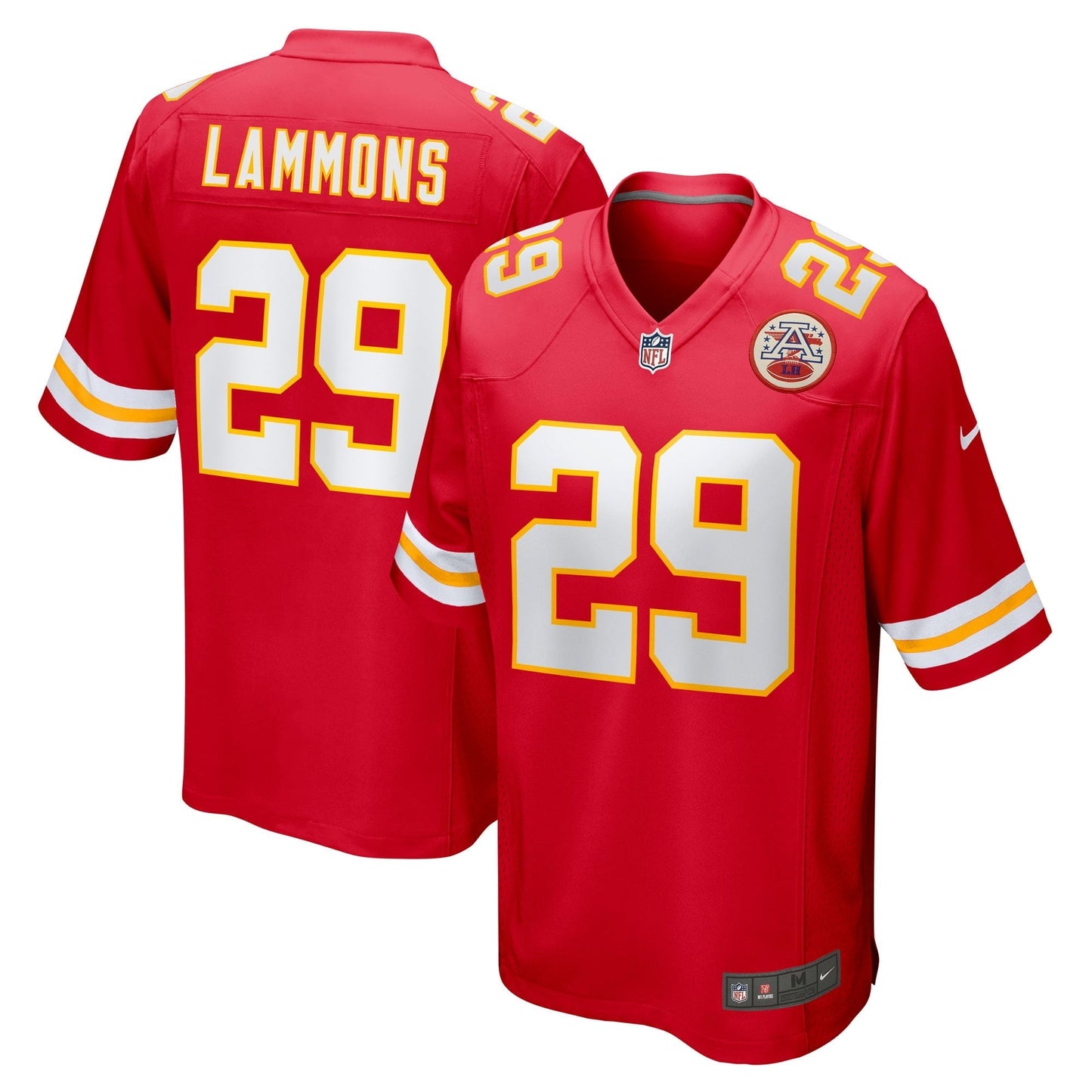 Men's Nike Chris Lammons Red Kansas City Chiefs Team Game Player Jersey