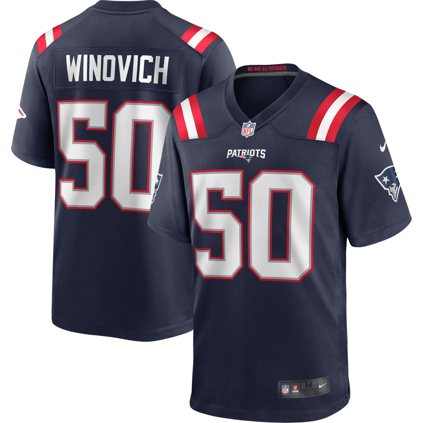 Chase Winovich New England Patriots Nike Game Player Jersey - Navy
