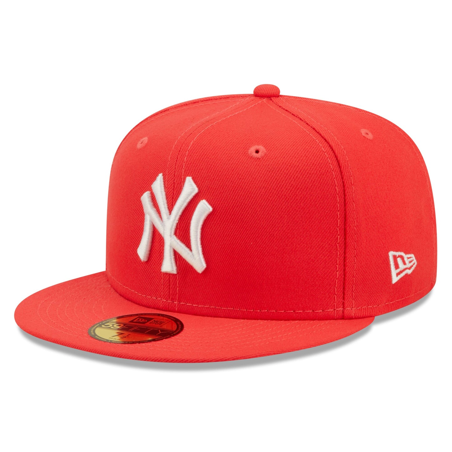 New York Yankees New Era Lava Highlighter Logo 59FIFTY Fitted Hat - Red