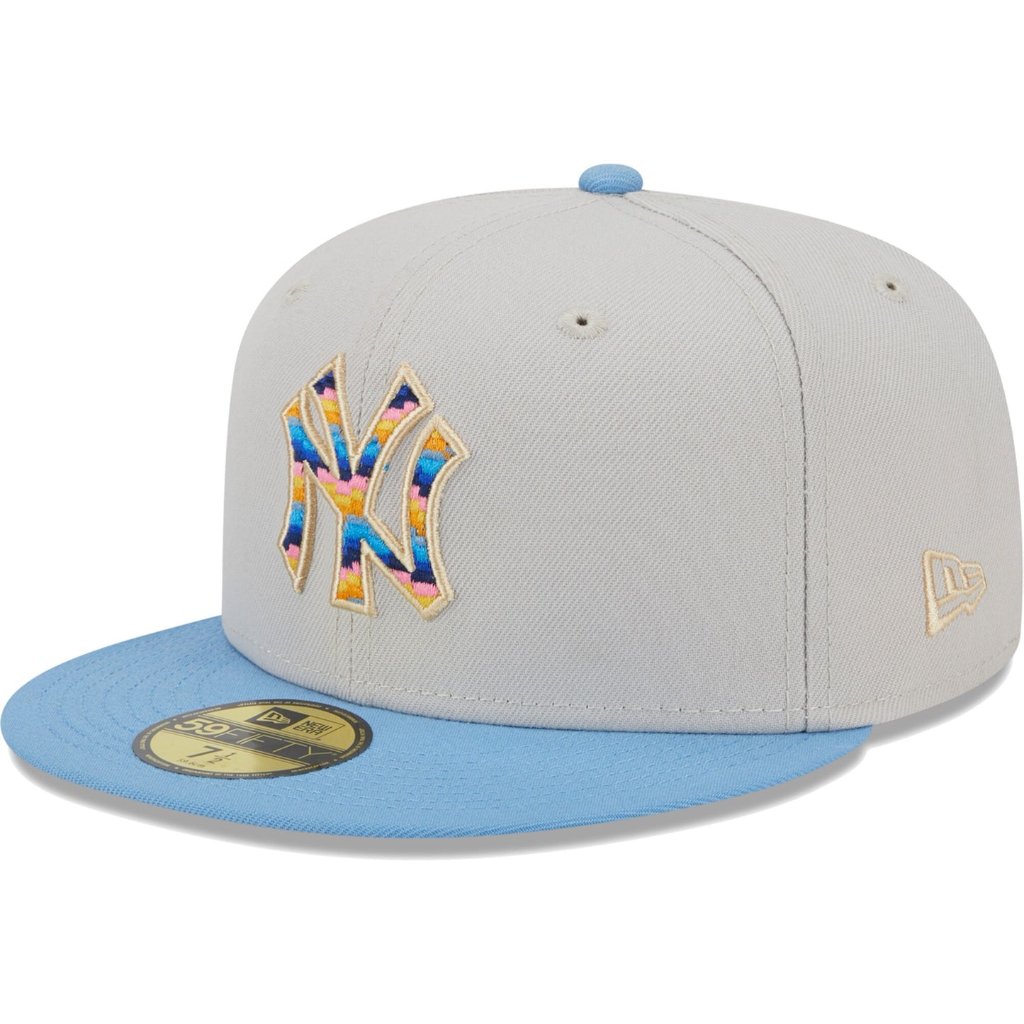 New York Yankees New Era Beach Front 59FIFTY Fitted Hat - Natural