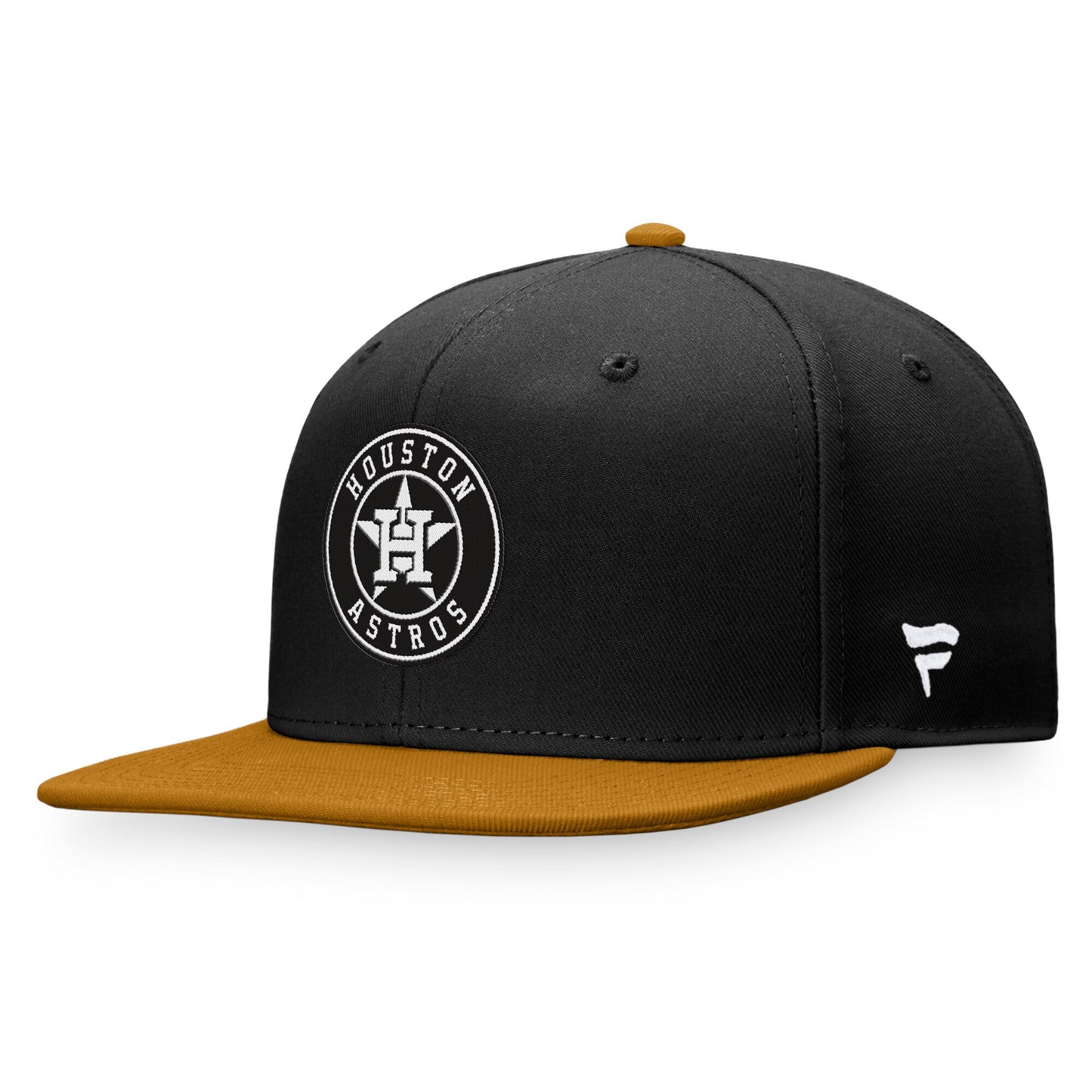 Houston Astros Fanatics Branded Fitted Hat - Black/Khaki