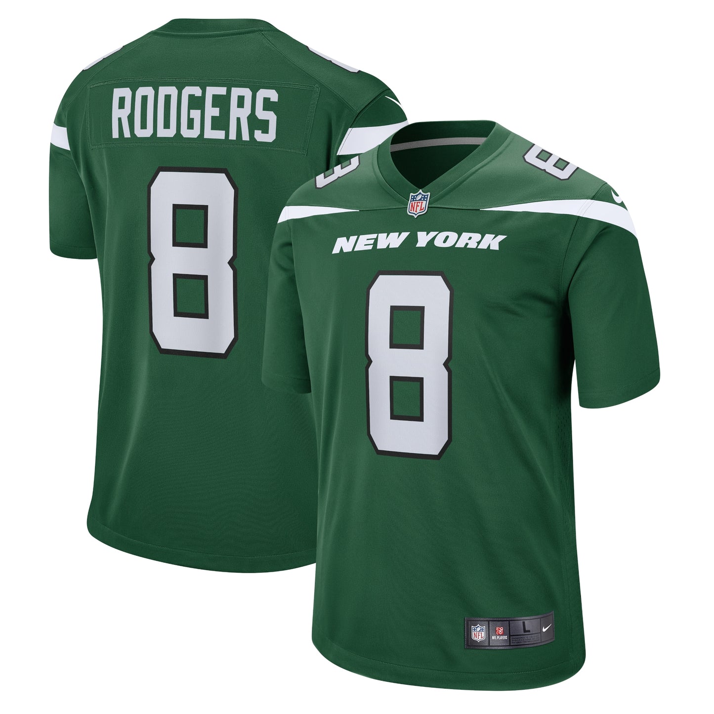 Aaron Rodgers New York Jets Nike Game Jersey - Gotham Green