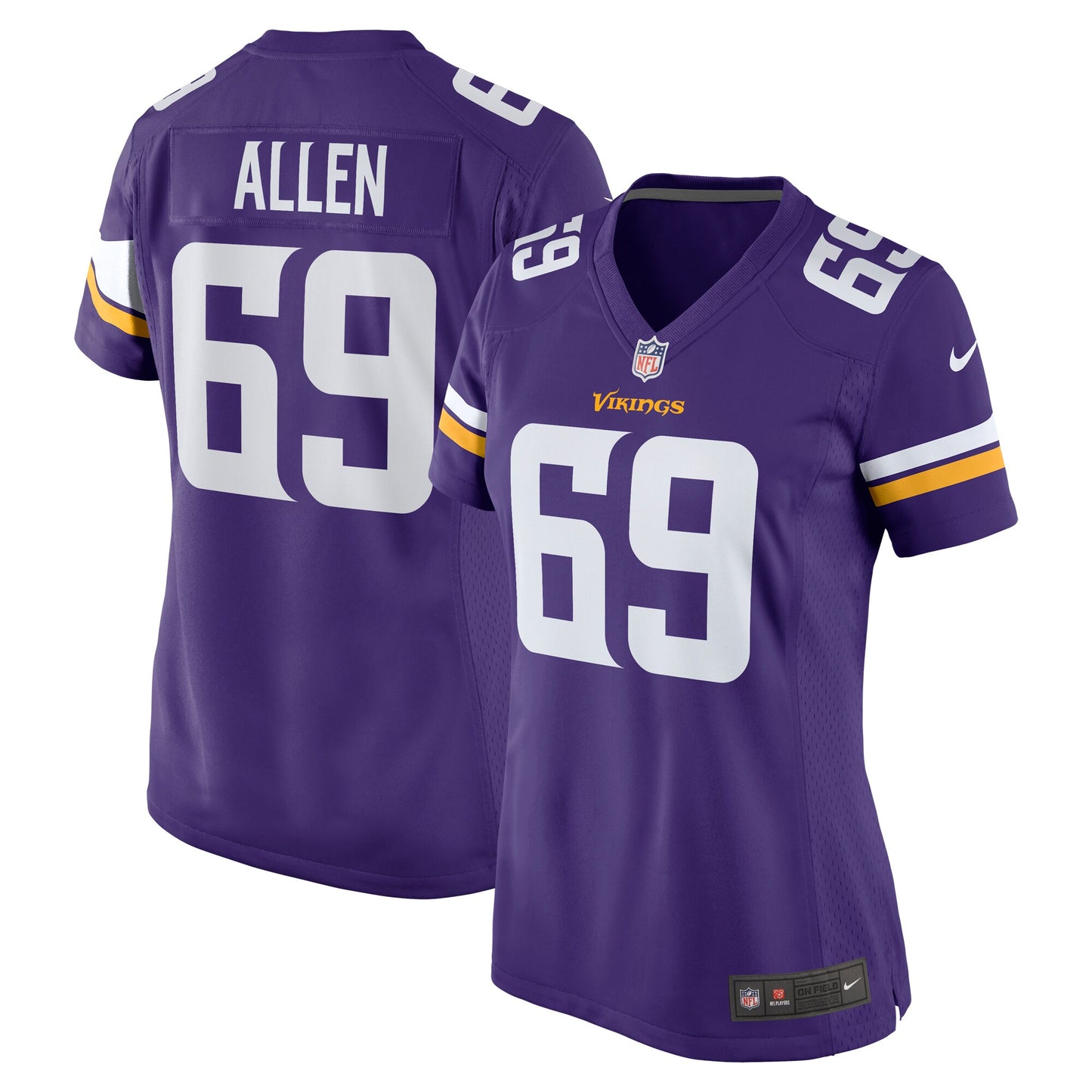 Jared Allen Minnesota Vikings Women's Nike Retired Player Game Jersey - Purple