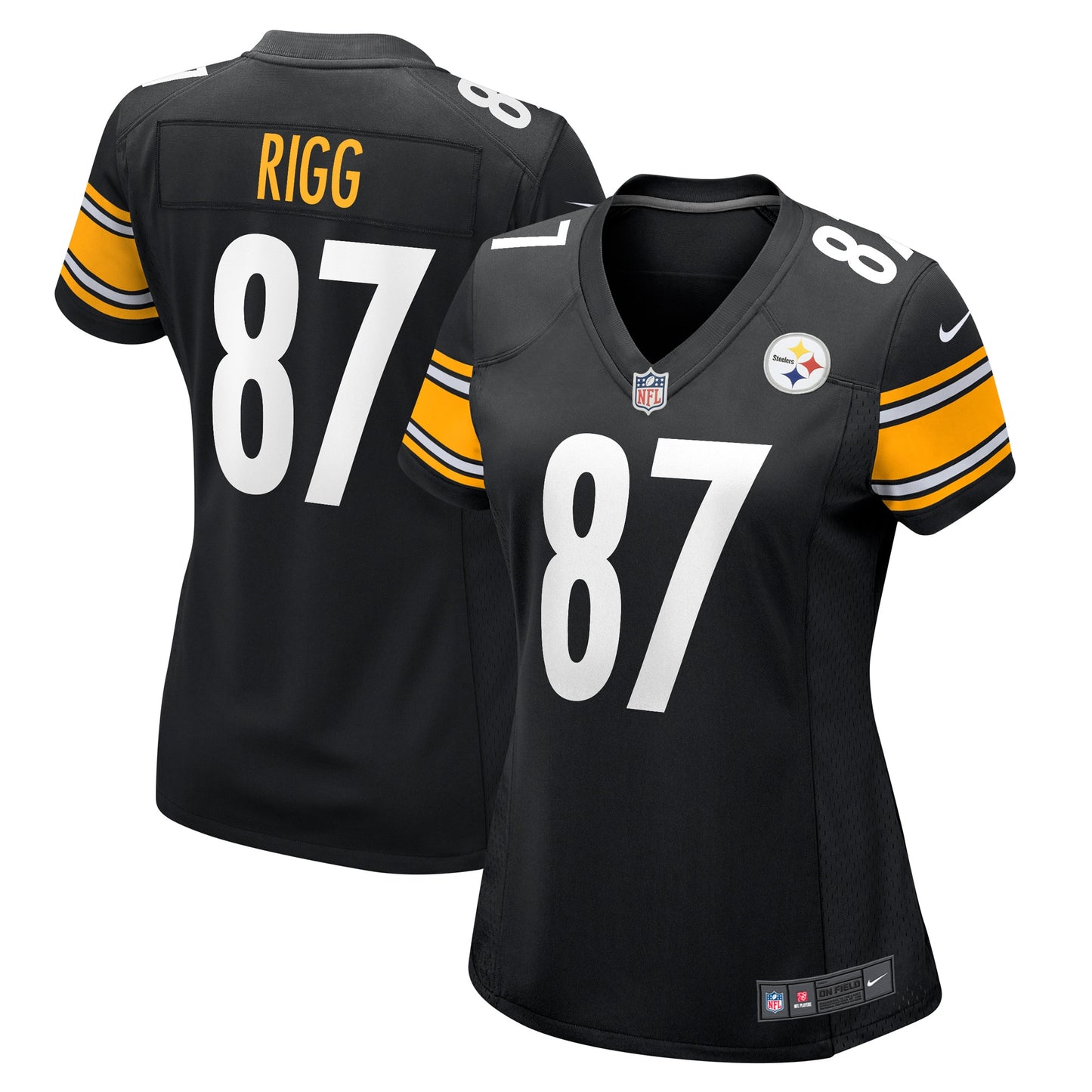 Justin Rigg Pittsburgh Steelers Nike Women's Game Player Jersey - Black